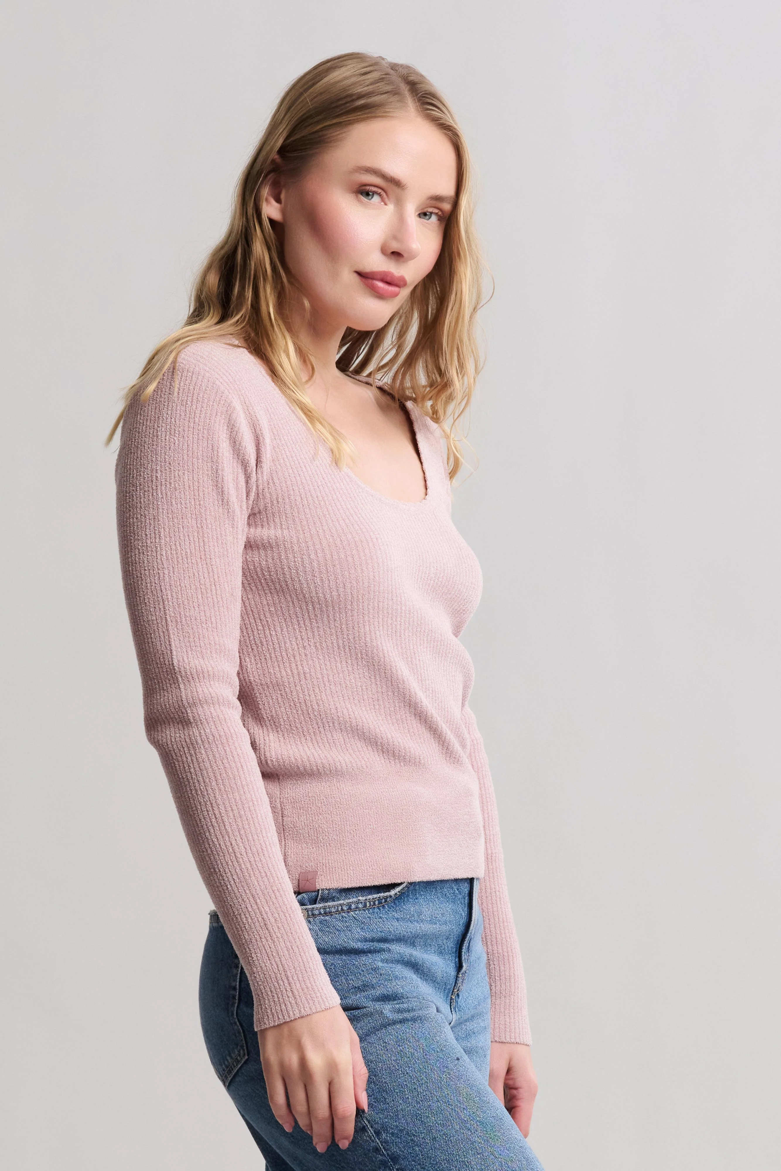 CozyChic Ultra Lite® Ribbed Scallop Scoop Neck - Image 9