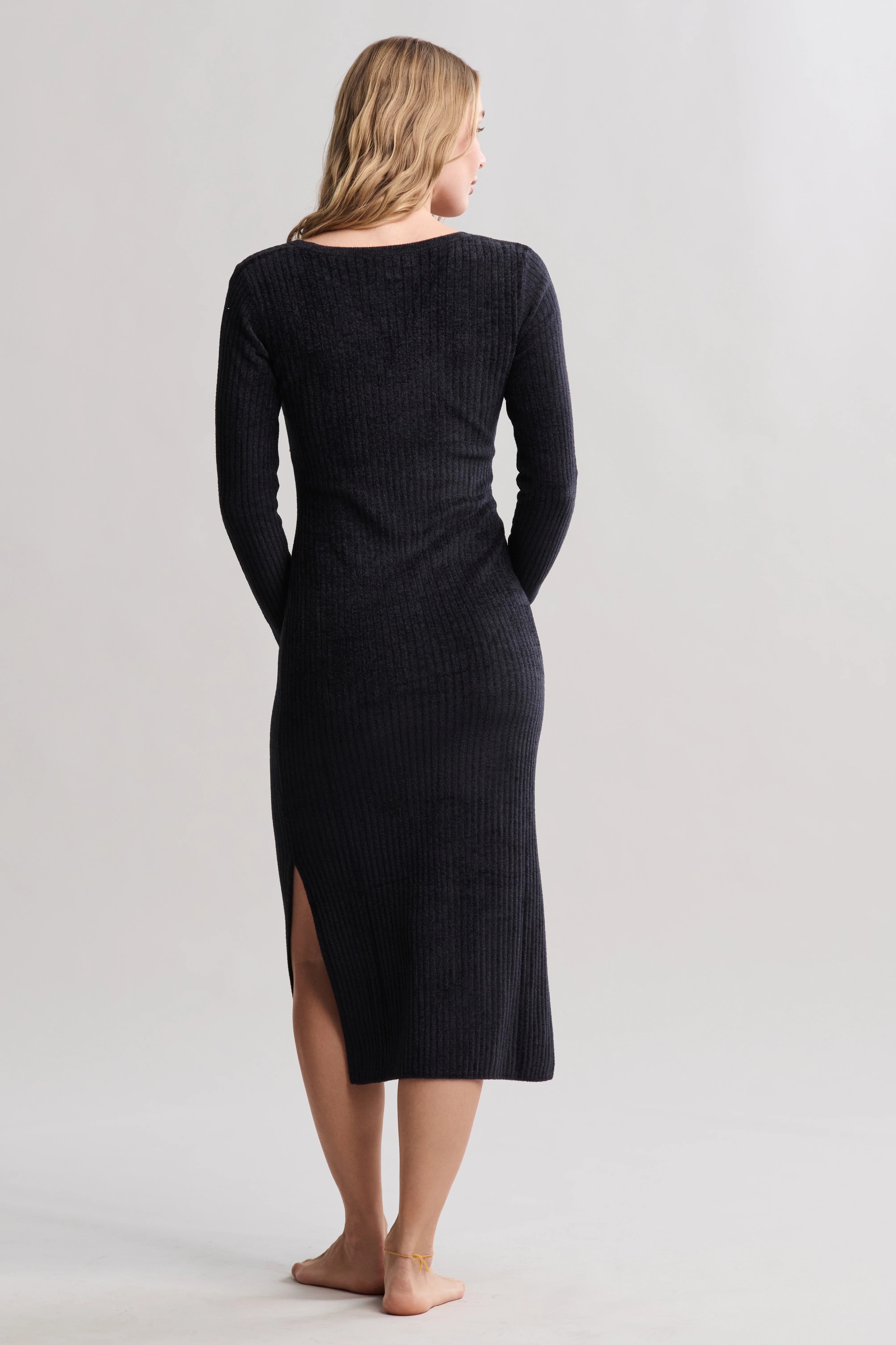 CozyChic Ultra Lite® Ribbed Scoop Neck Midi Dress - Image 3