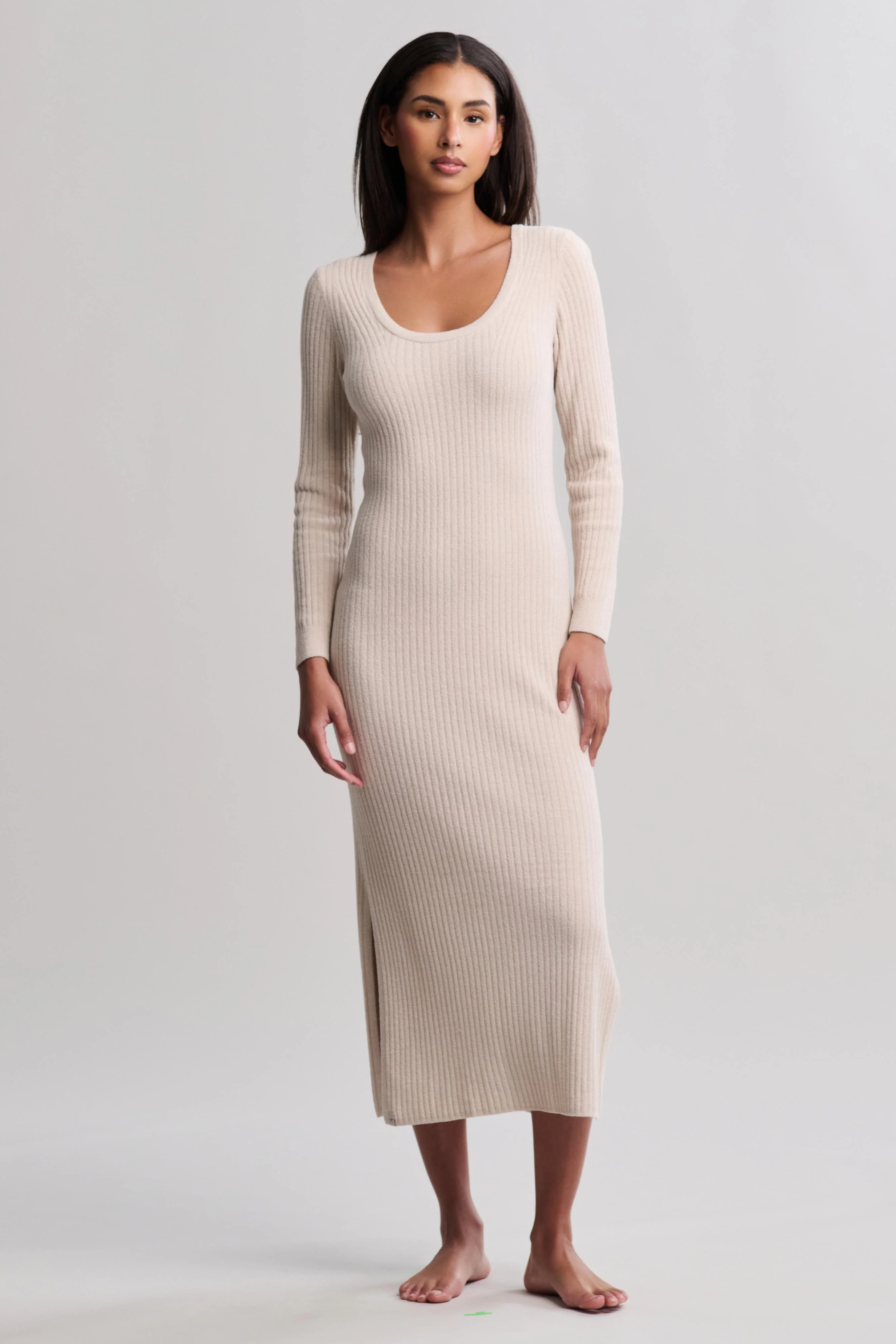 CozyChic Ultra Lite® Ribbed Scoop Neck Midi Dress - Image 4