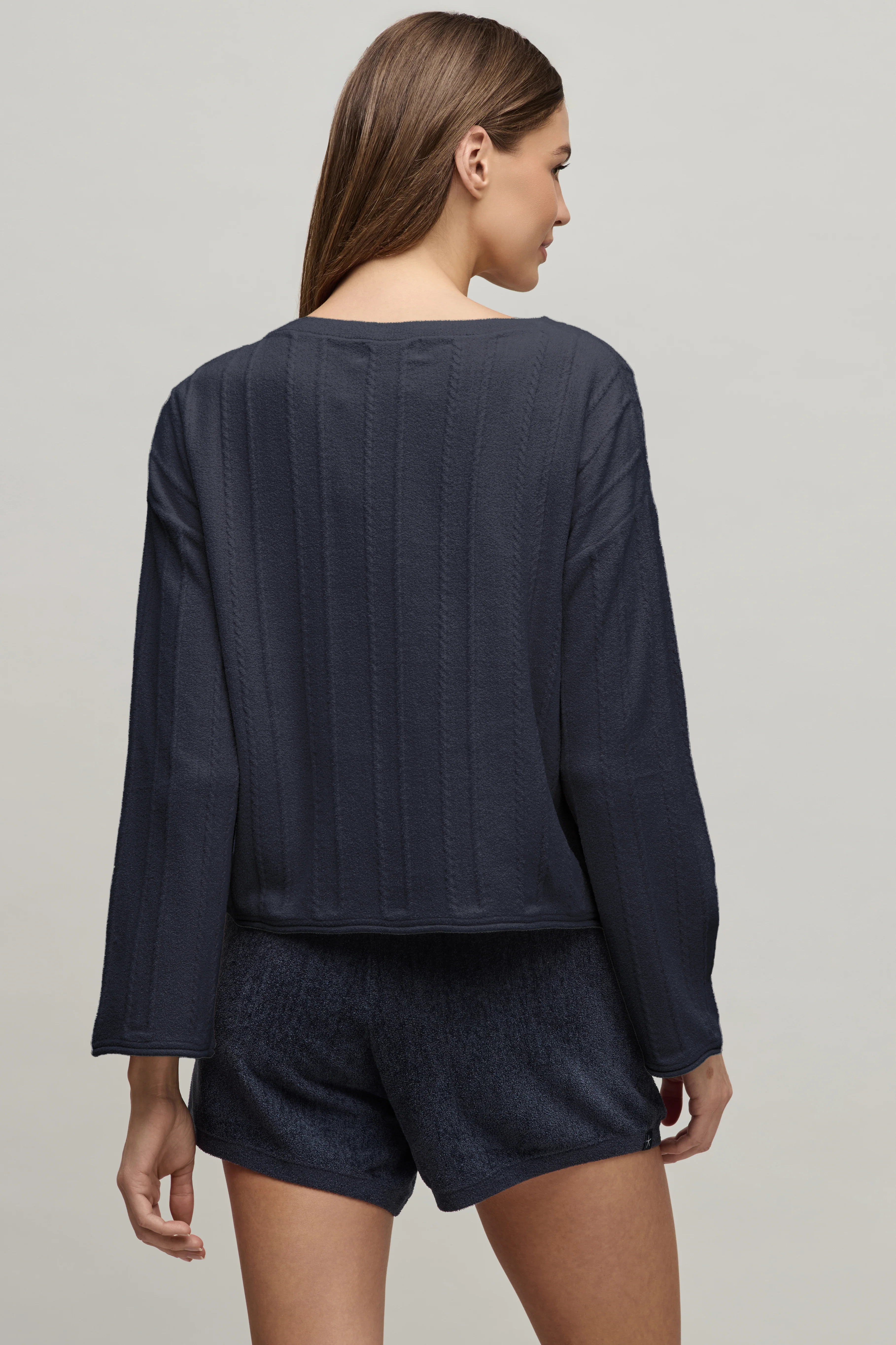 CozyChic Ultra Lite® Rope Stitch Boatneck Pullover - Image 8