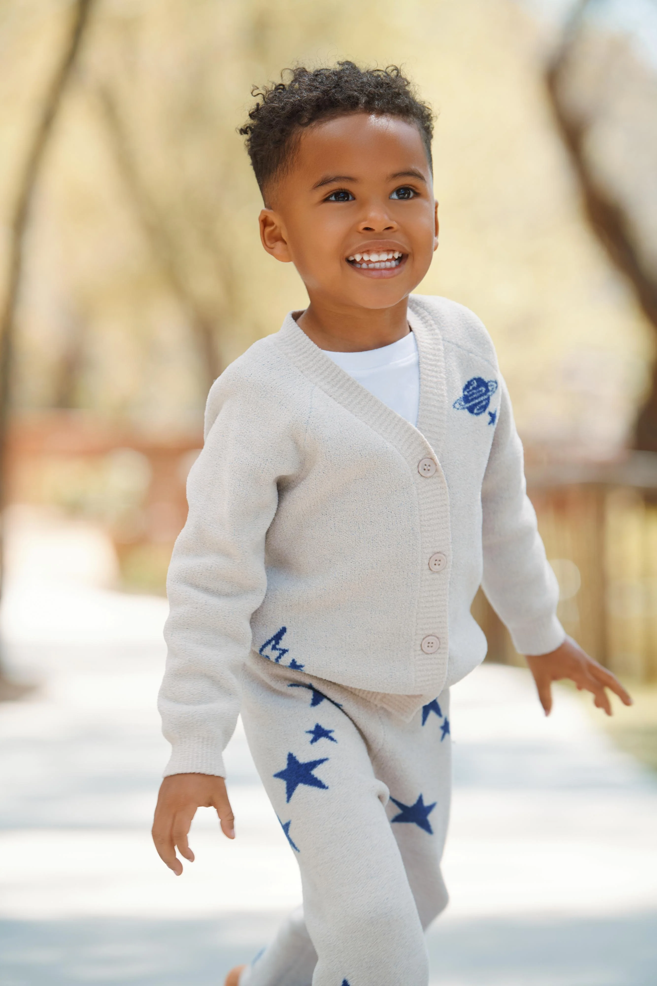 CozyChic Ultra Lite® Toddler Space Adventure Cardigan - Image 4