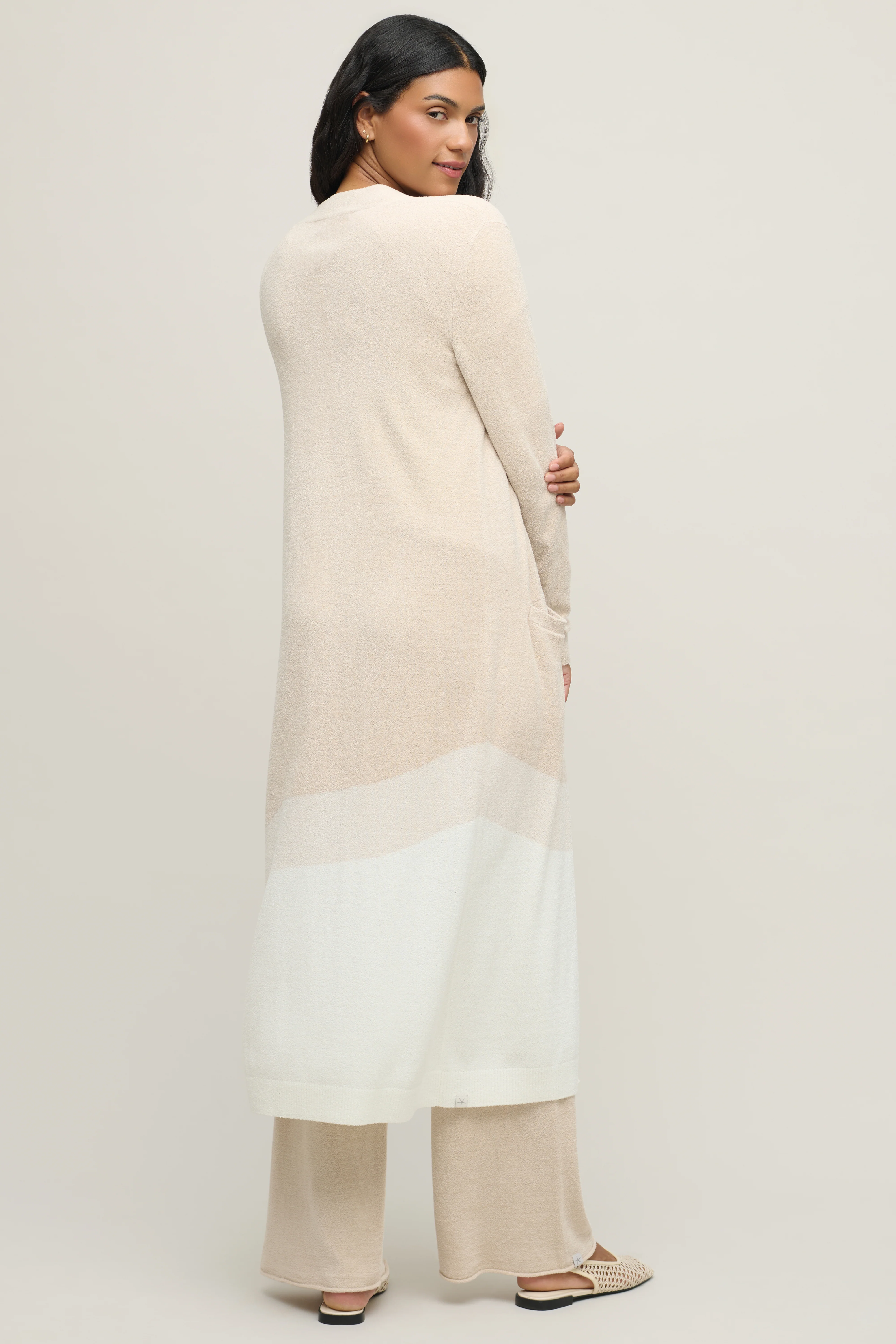 CozyChic Ultra Lite® Wavy Colorblock Long Cardigan - Image 3