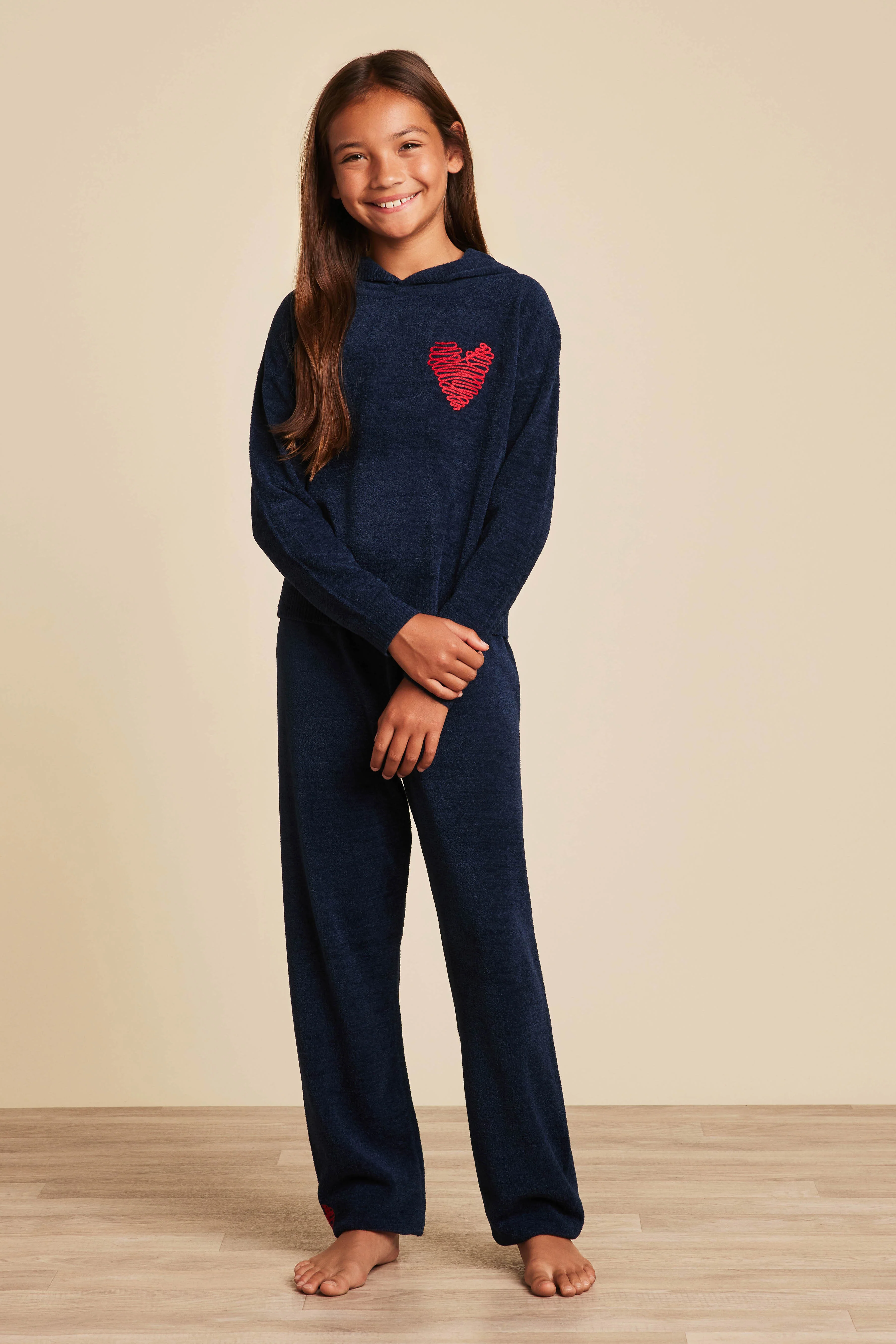 CozyChic Ultra Lite® Youth Embroidered Heart Pant