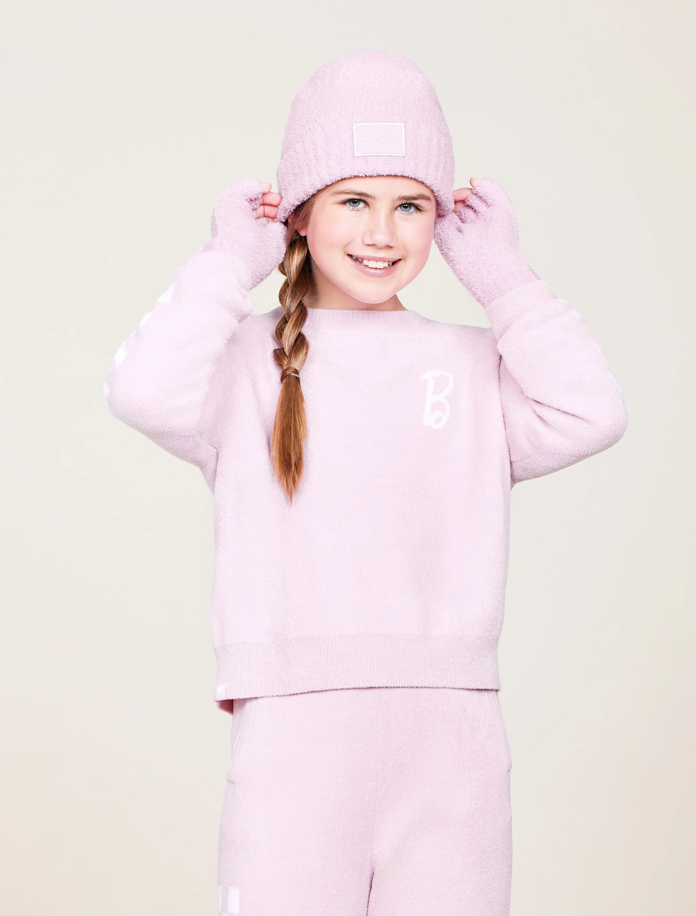 CozyChic® Youth Barbie™ Fingerless Gloves - Image 4