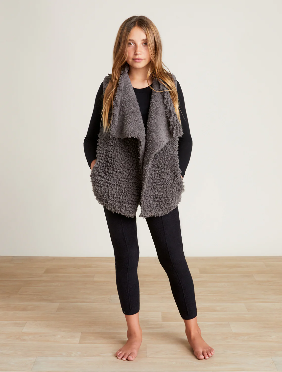 CozyChic® Youth Loop Fringe Cascading Vest - Image 5