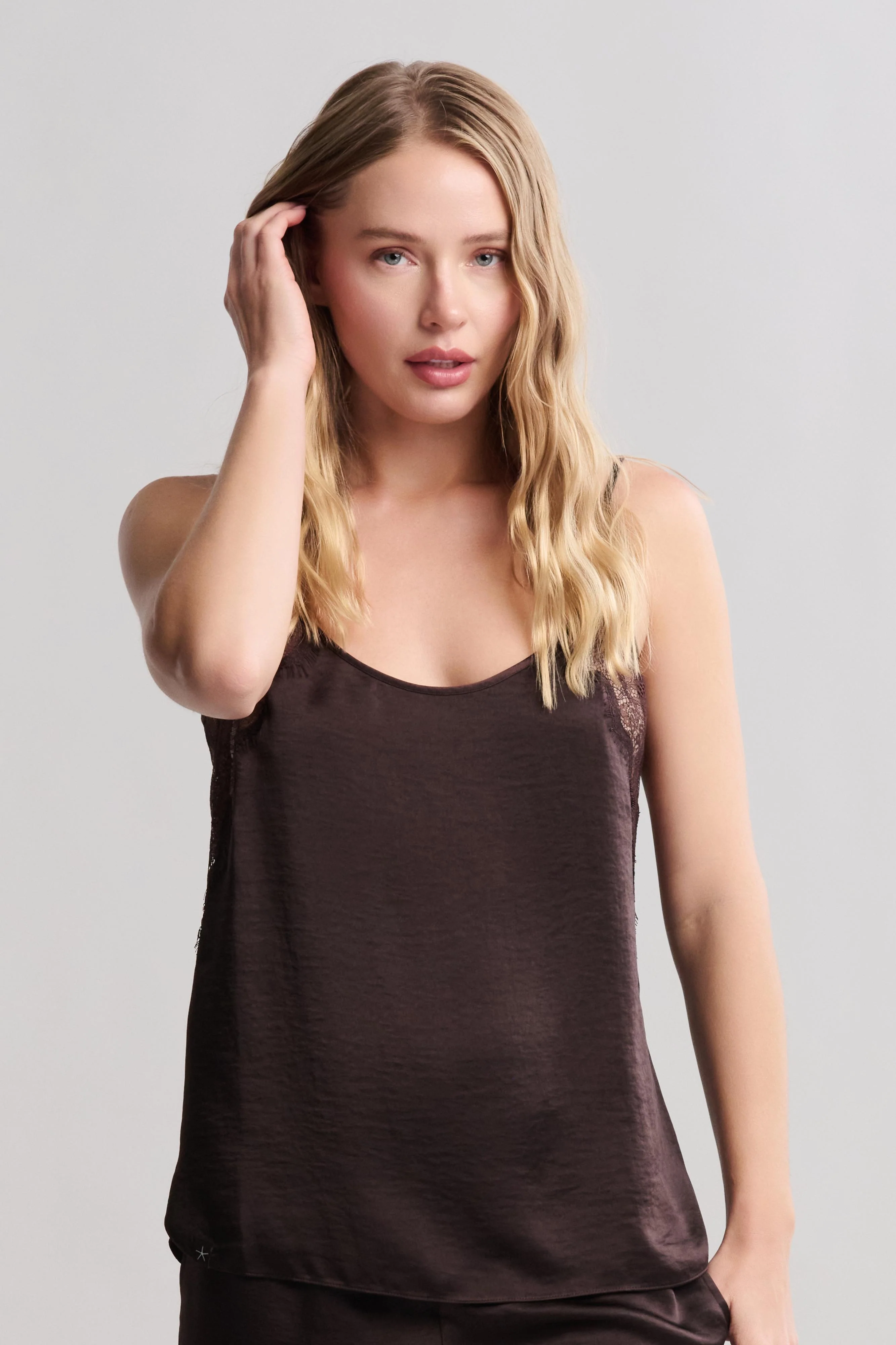 Liquid Satin Lace Camisole - Image 6