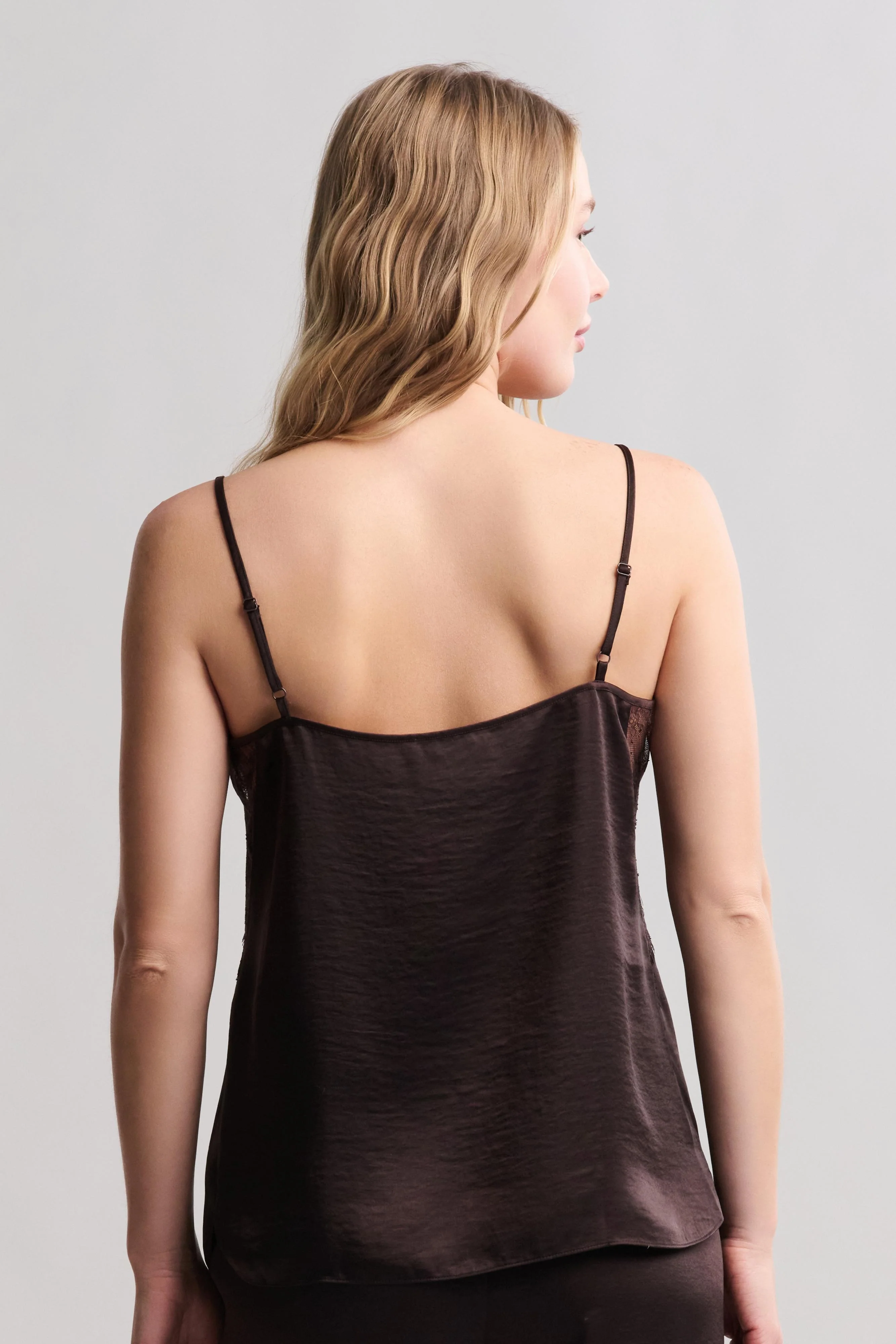 Liquid Satin Lace Camisole - Image 8