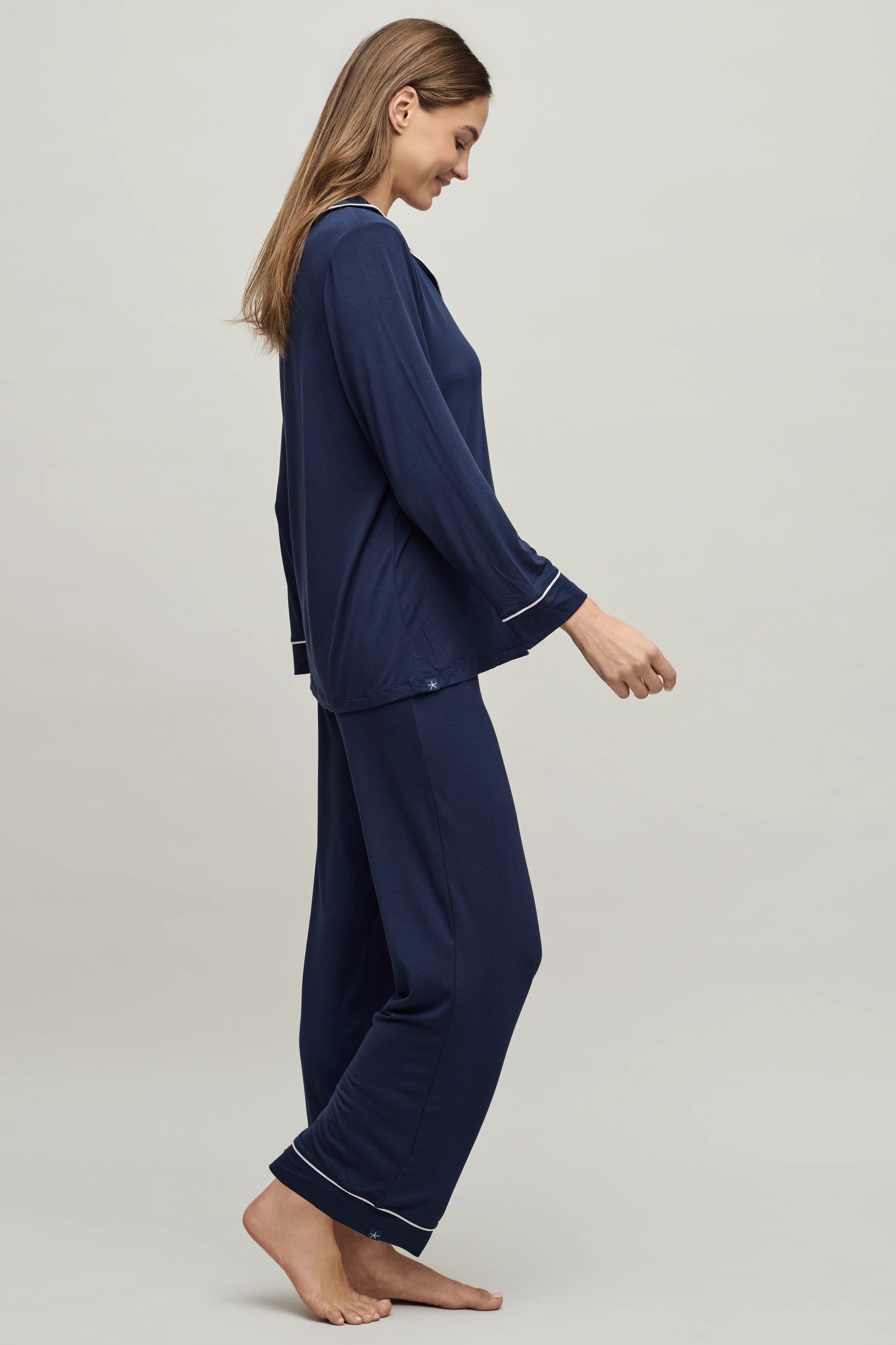 Luxe Milk Jersey® Piped Pajama Set - Image 2