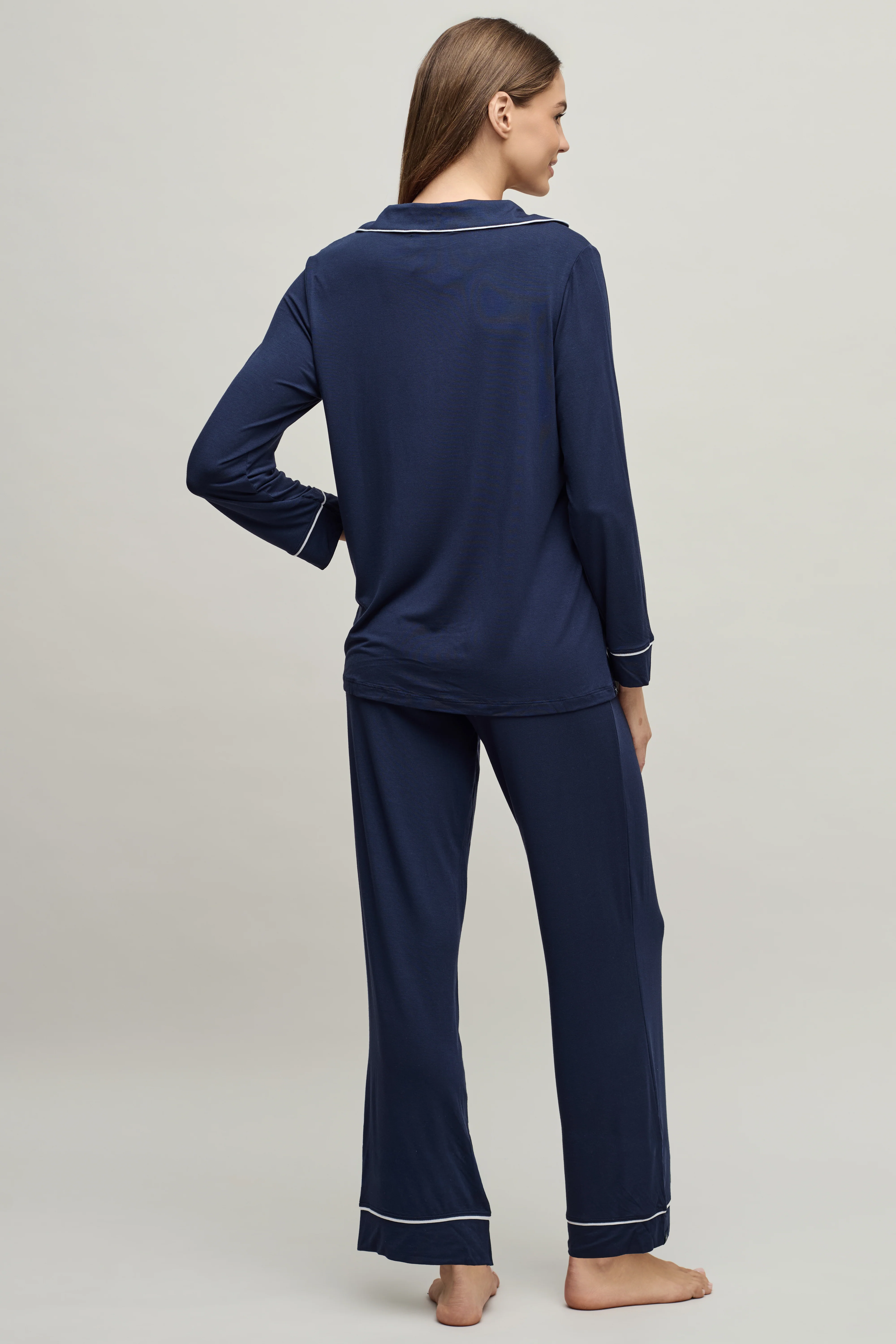 Luxe Milk Jersey® Piped Pajama Set - Image 3