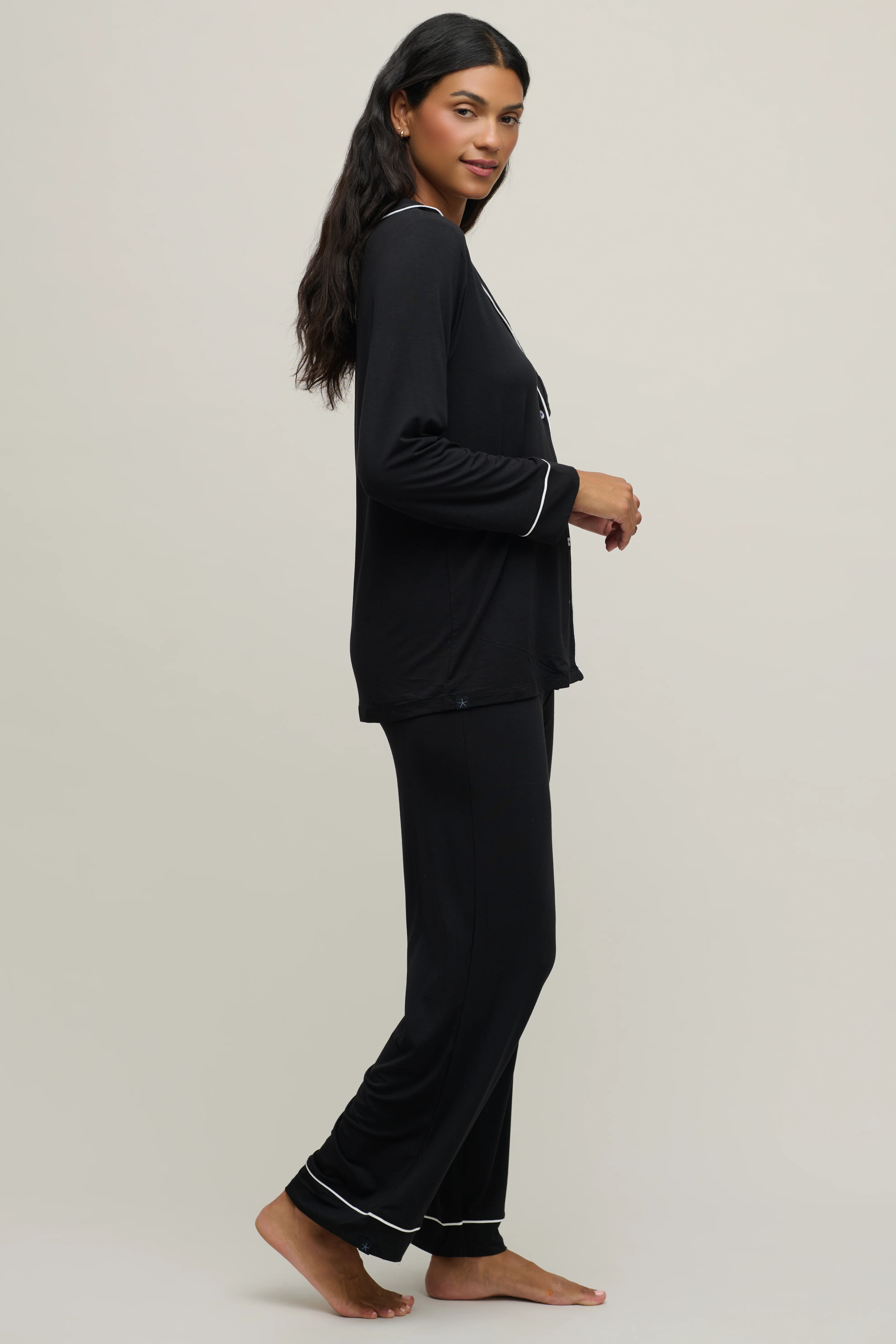 Luxe Milk Jersey® Piped Pajama Set - Image 5