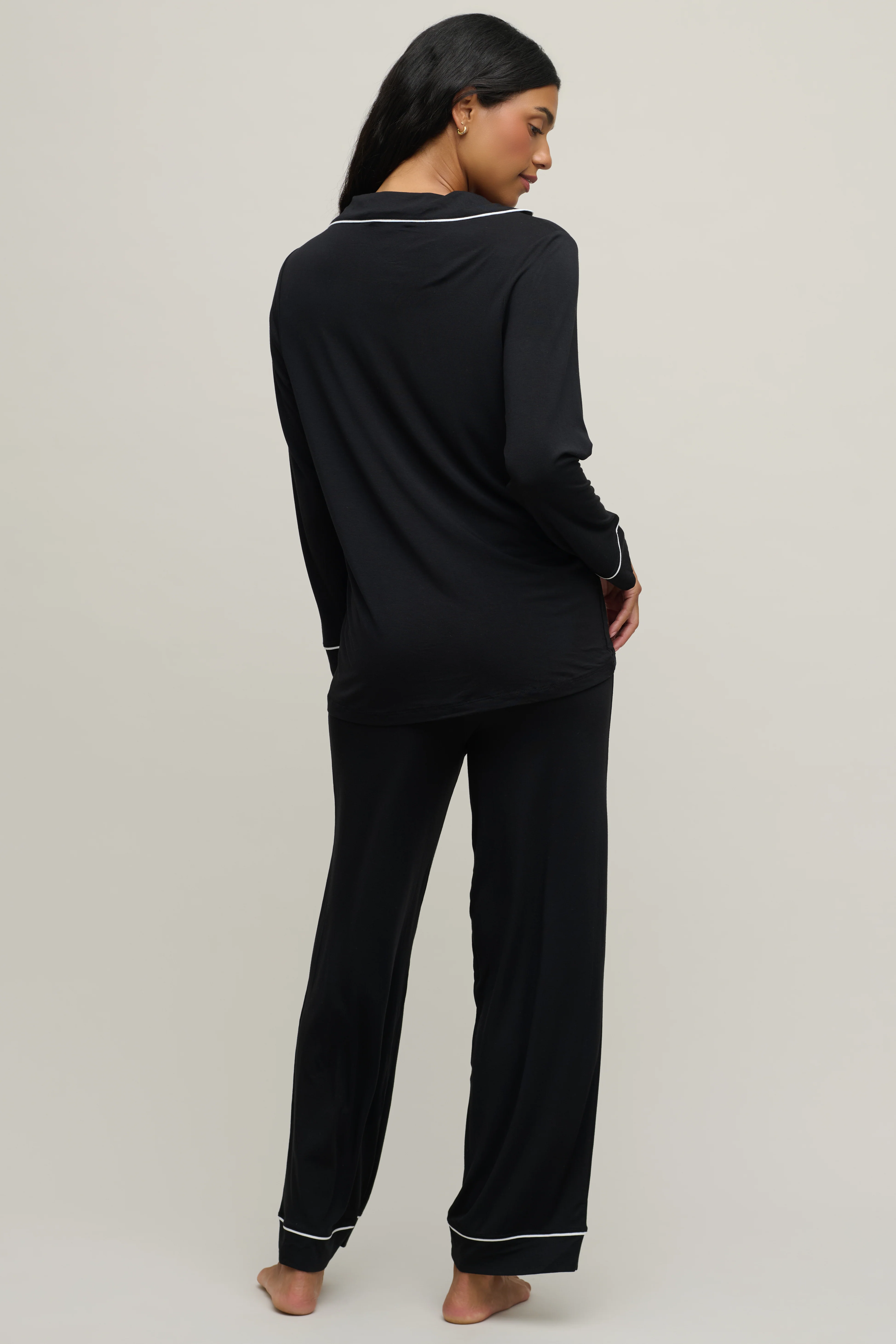 Luxe Milk Jersey® Piped Pajama Set - Image 6
