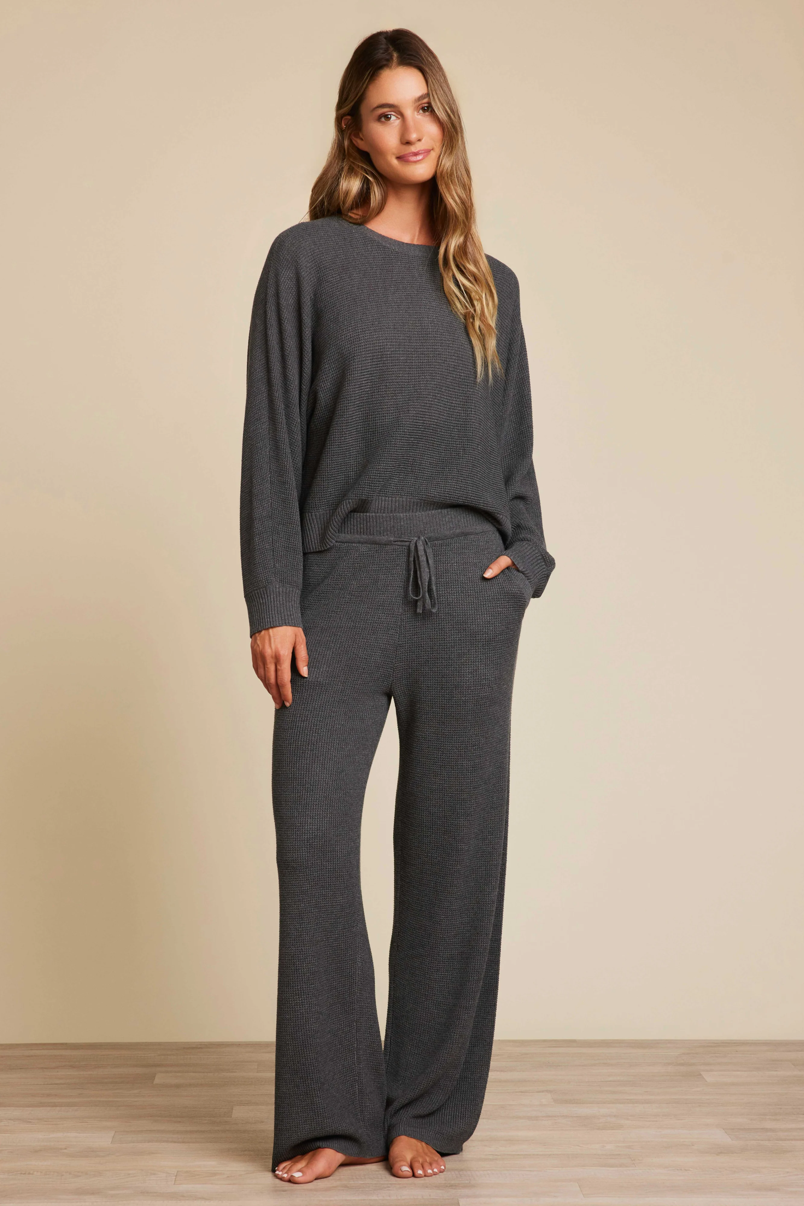 Luxeblend Waffle Knit Ankle Pant