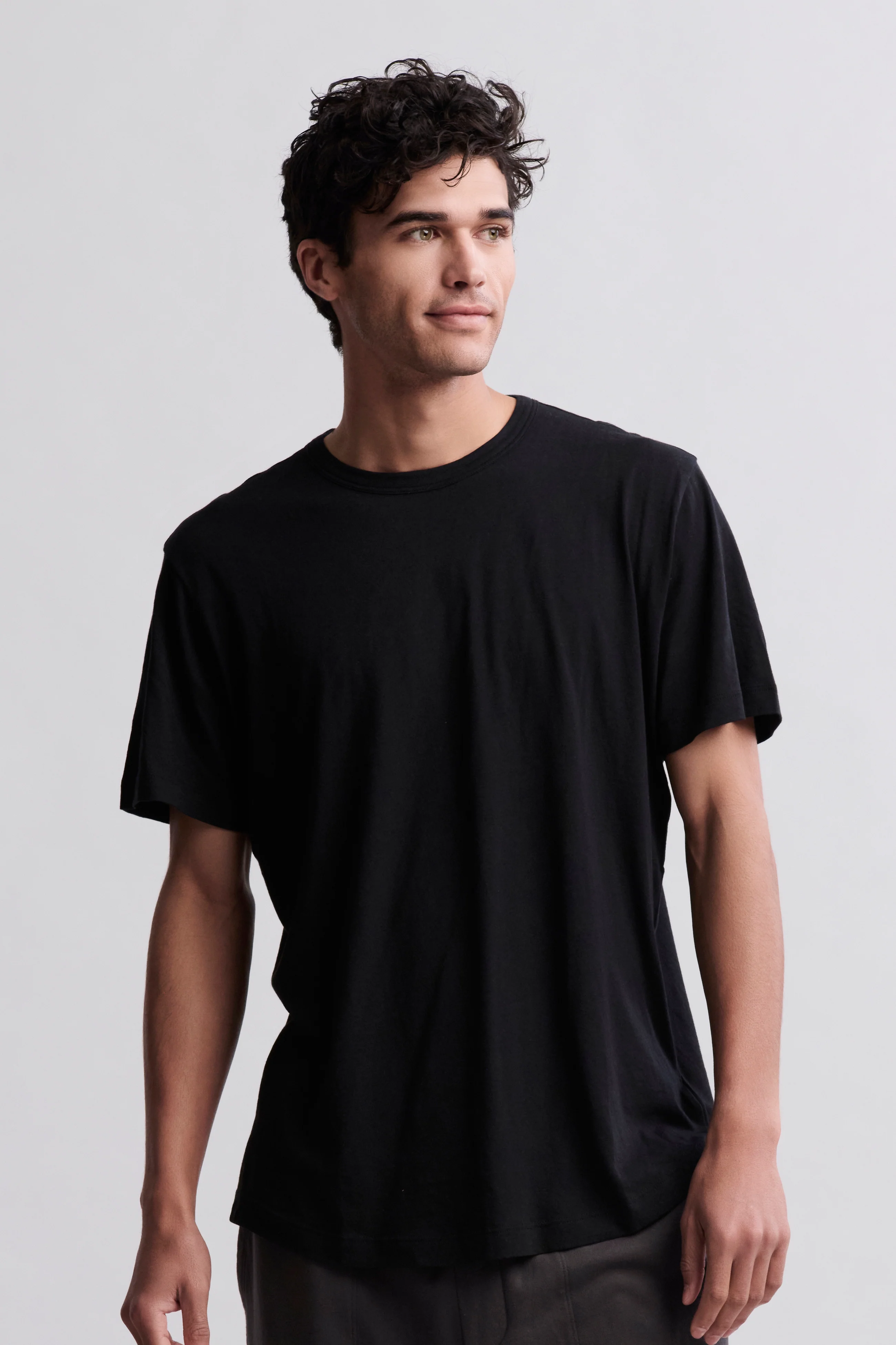 Malibu Collection® Short Sleeve Cotton Modal Crew