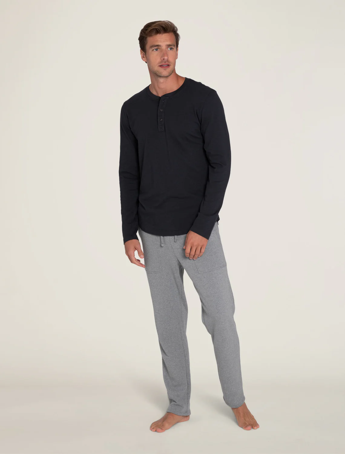 Malibu Collection® Long Sleeve Slub Henley - Image 12
