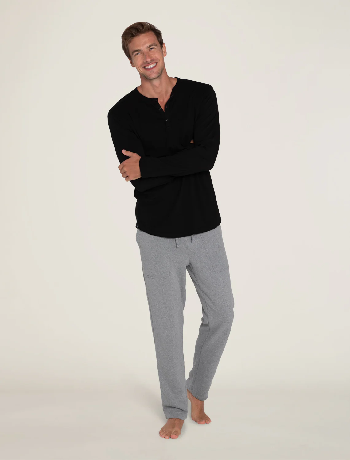 Malibu Collection® Long Sleeve Slub Henley - Image 18