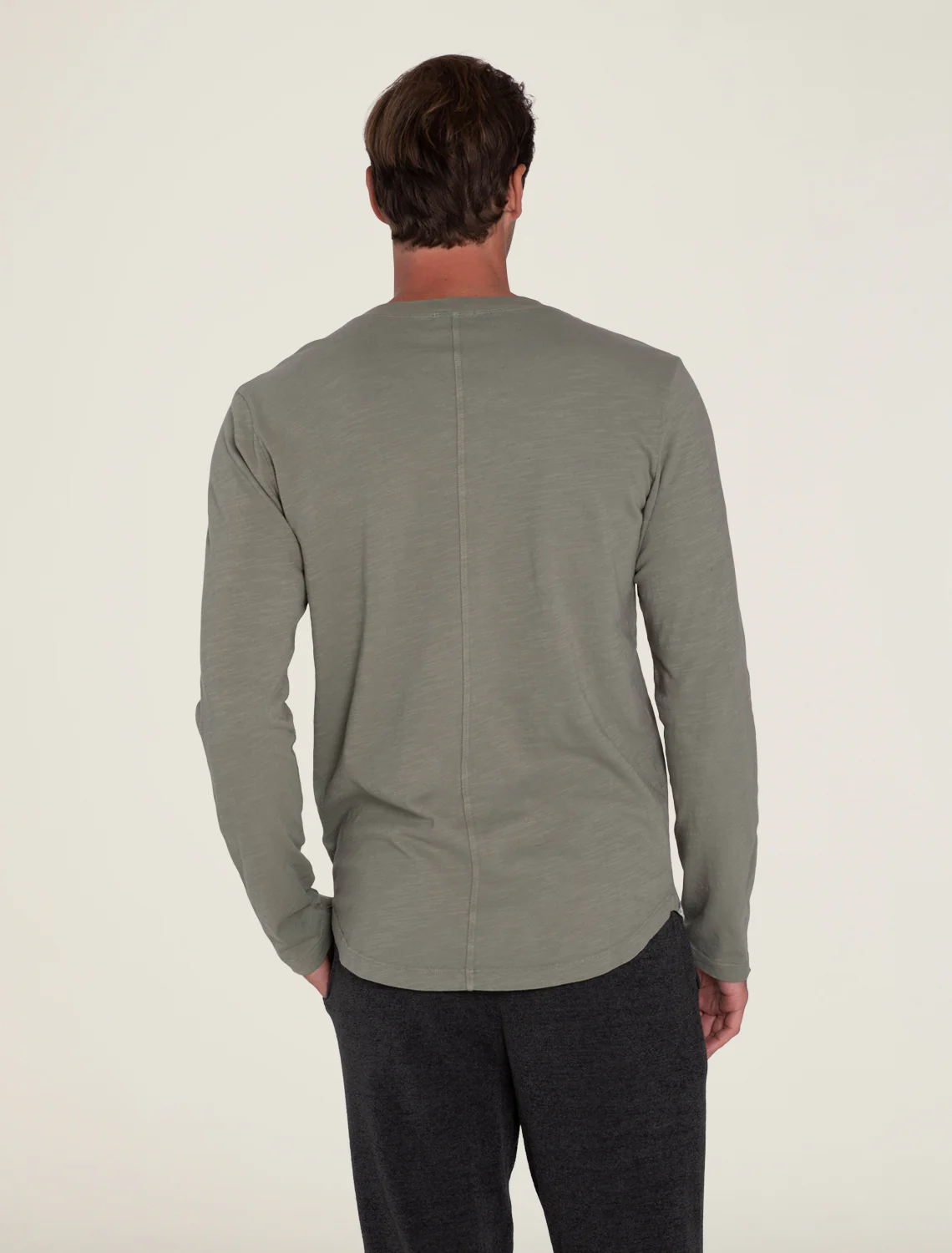 Malibu Collection® Long Sleeve Slub Henley - Image 8