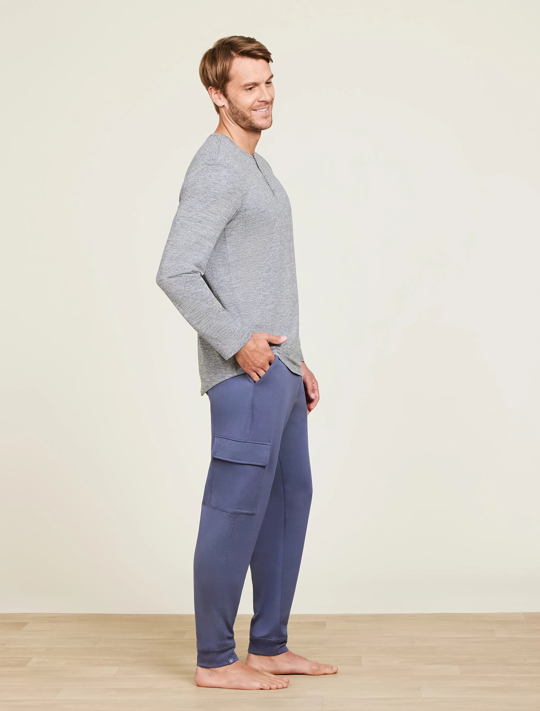 Malibu Collection® Butterchic Long Sleeve Henley - Image 10