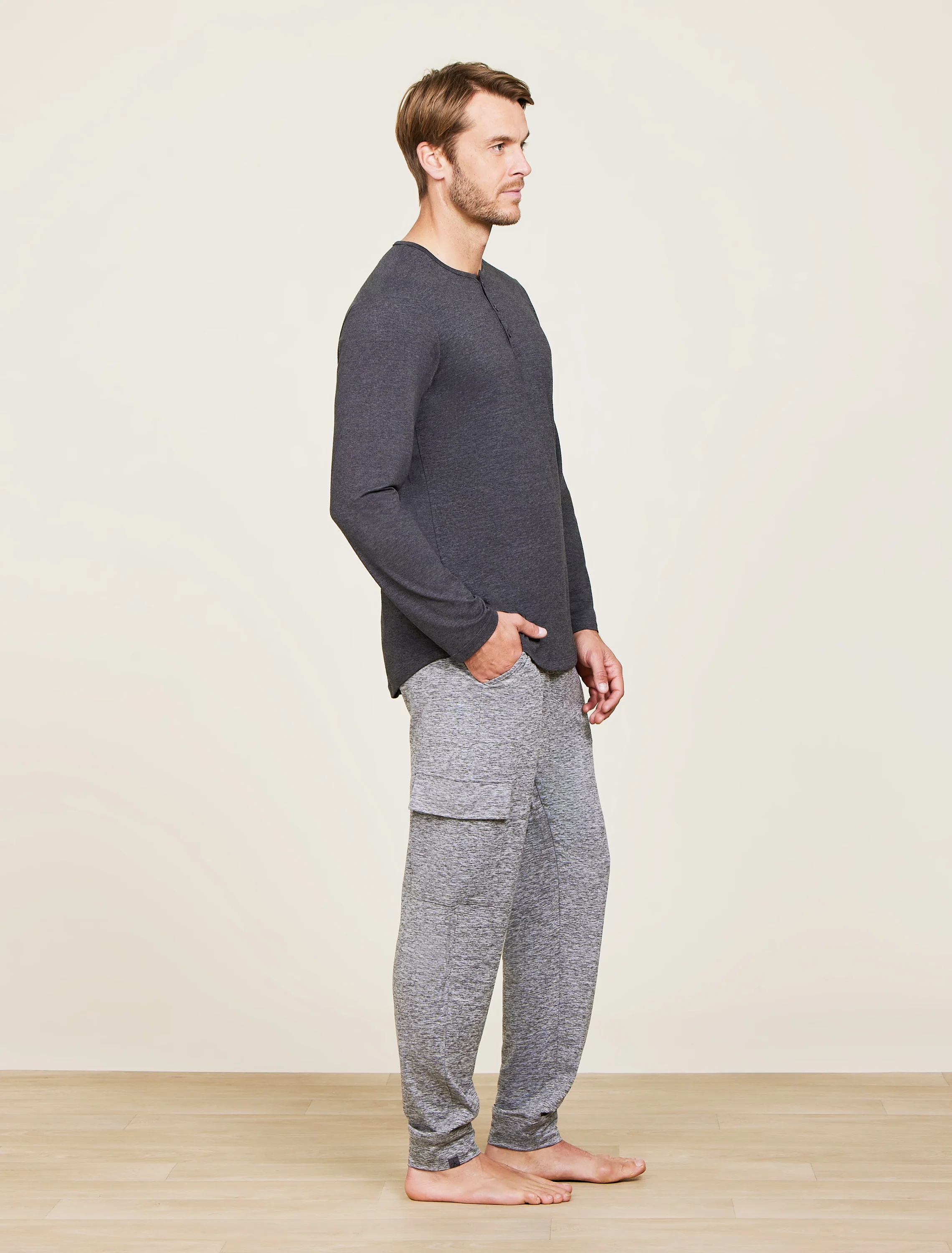 Malibu Collection® Butterchic Long Sleeve Henley - Image 6