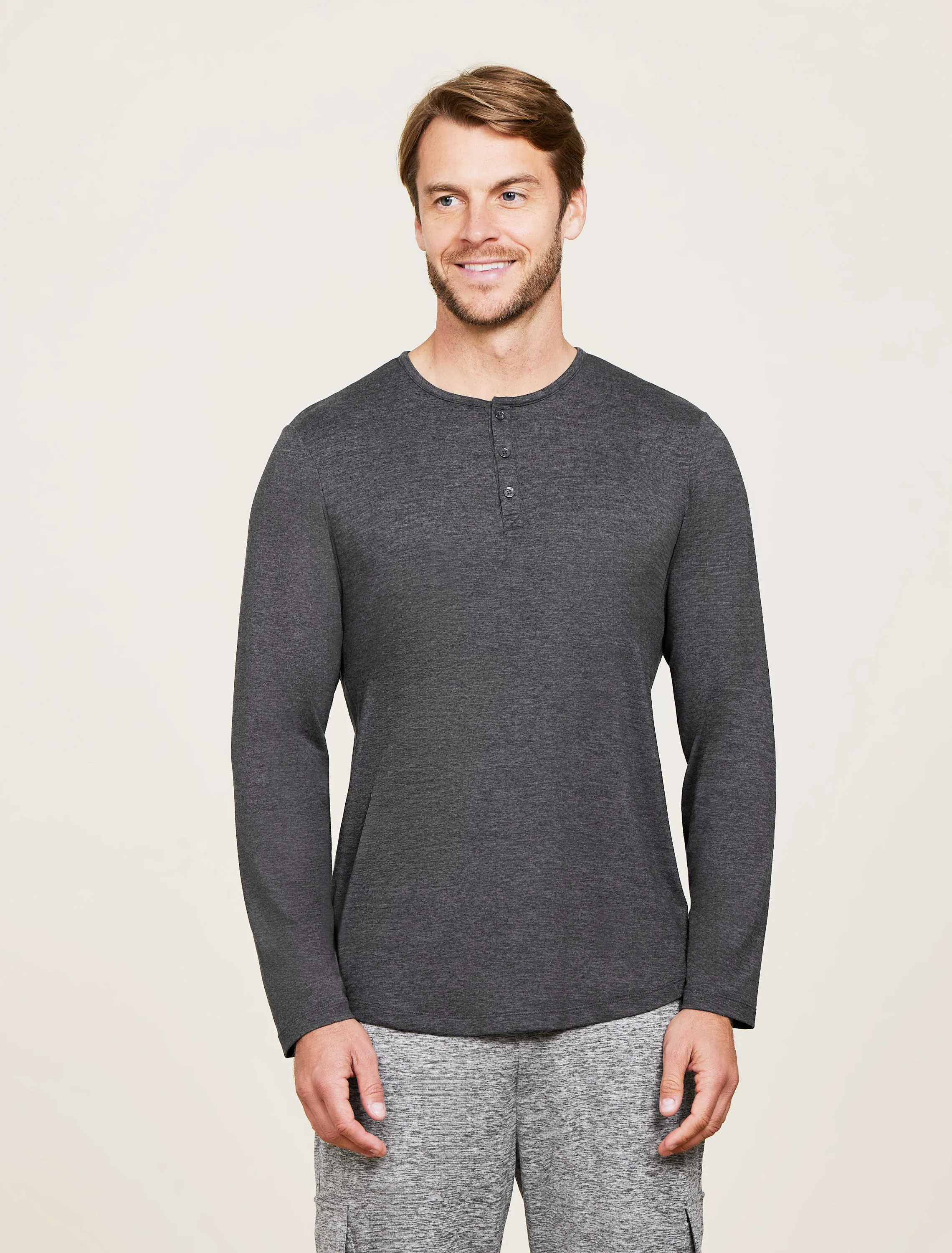 Malibu Collection® Butterchic Long Sleeve Henley - Image 8
