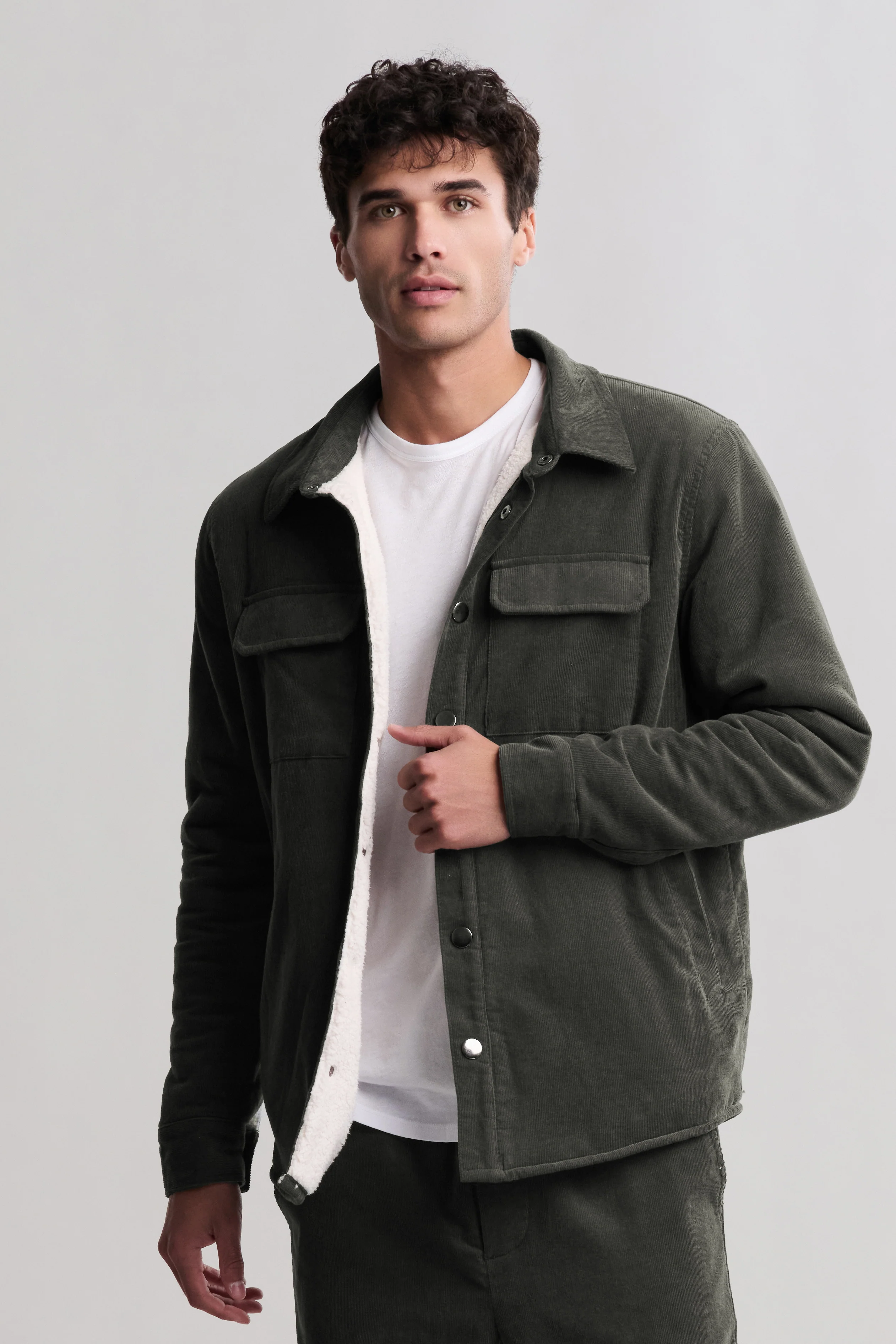 Malibu Collection® Corduroy Shirt Jacket