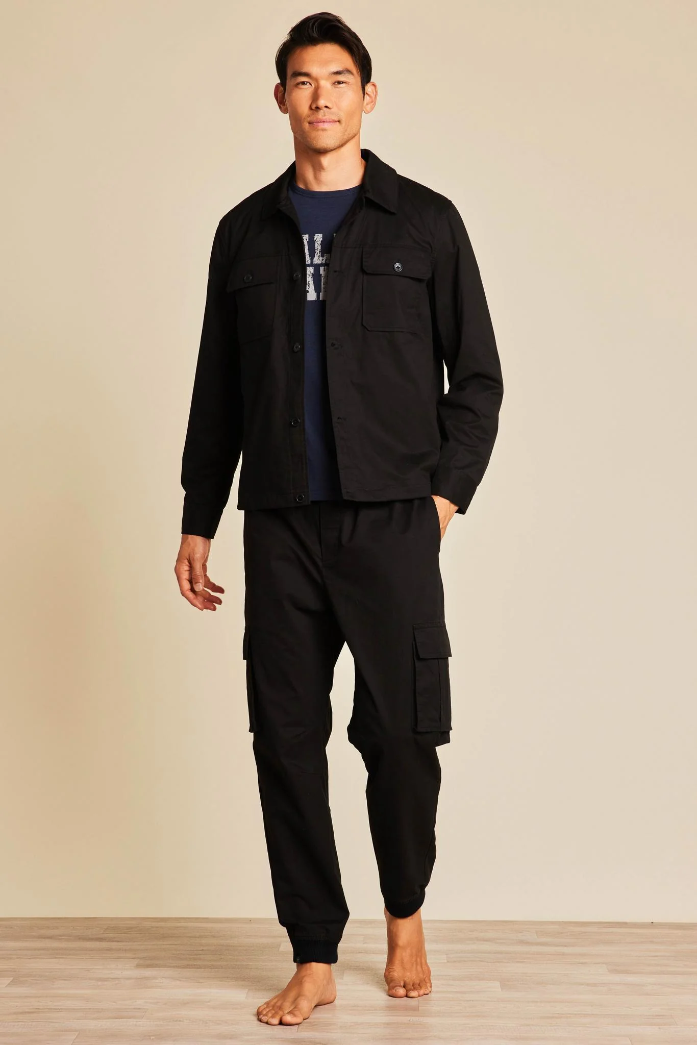 Malibu Collection® Cotton Twill Shirt Jacket - Image 6