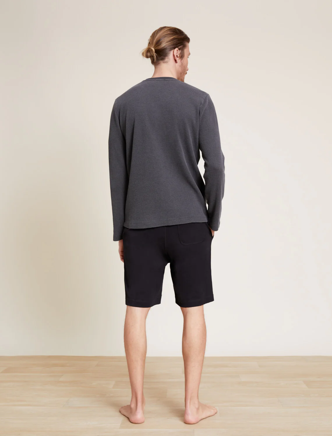 Malibu Collection® Pigment Waffle Long Sleeve Henley Tee - Image 8