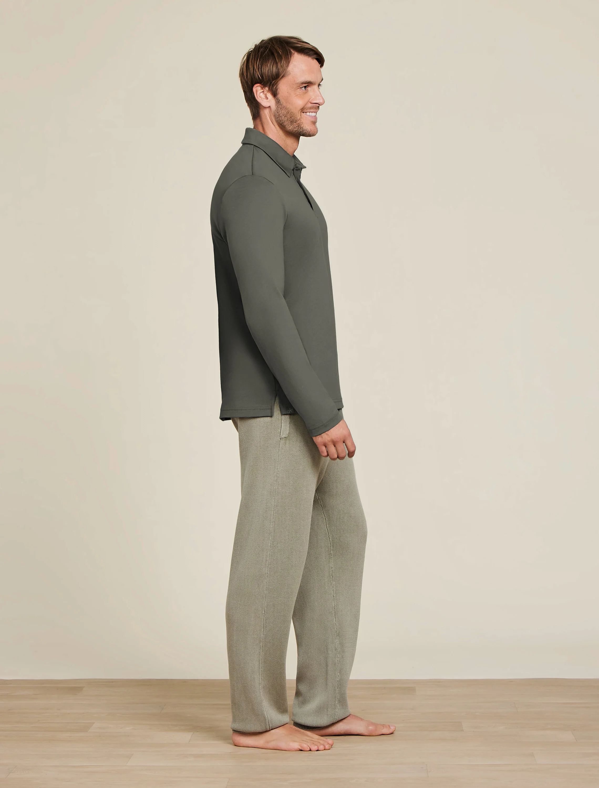 Malibu Collection® Pima Long Sleeve Polo - Image 6