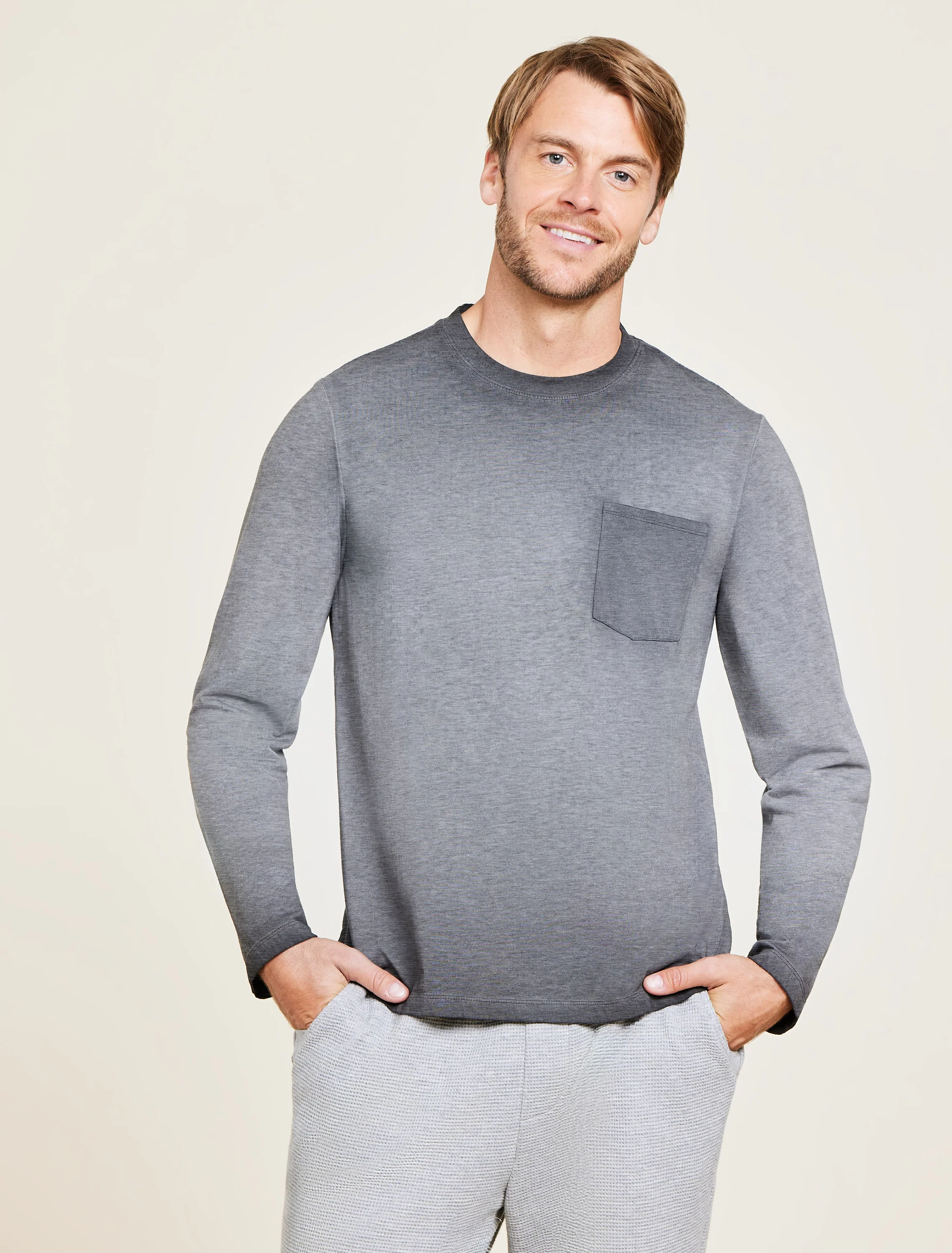 Malibu Collection® Triblend L/S Pocket Tee - Image 12