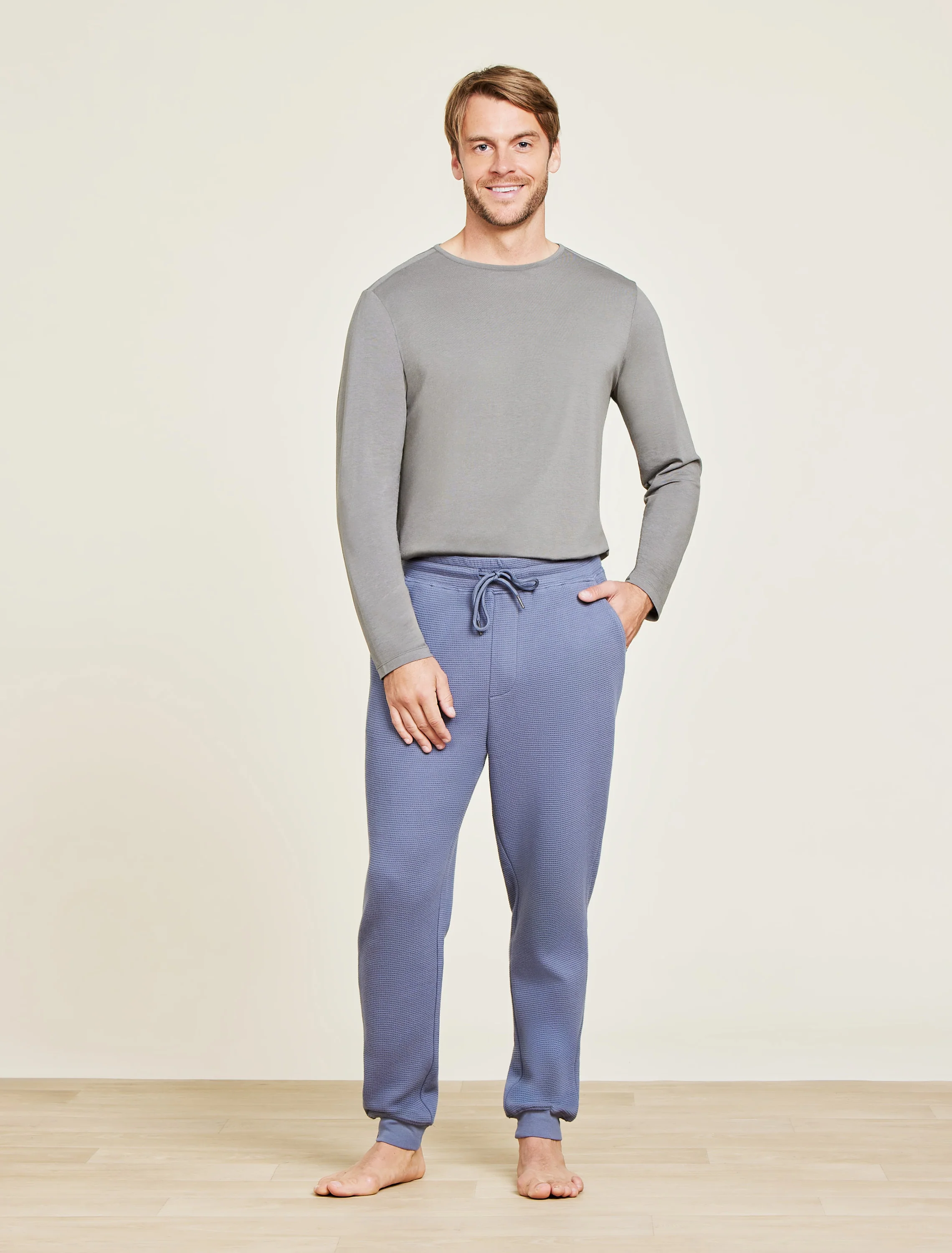 Malibu Collection® Waffle Knit Jogger - Image 5