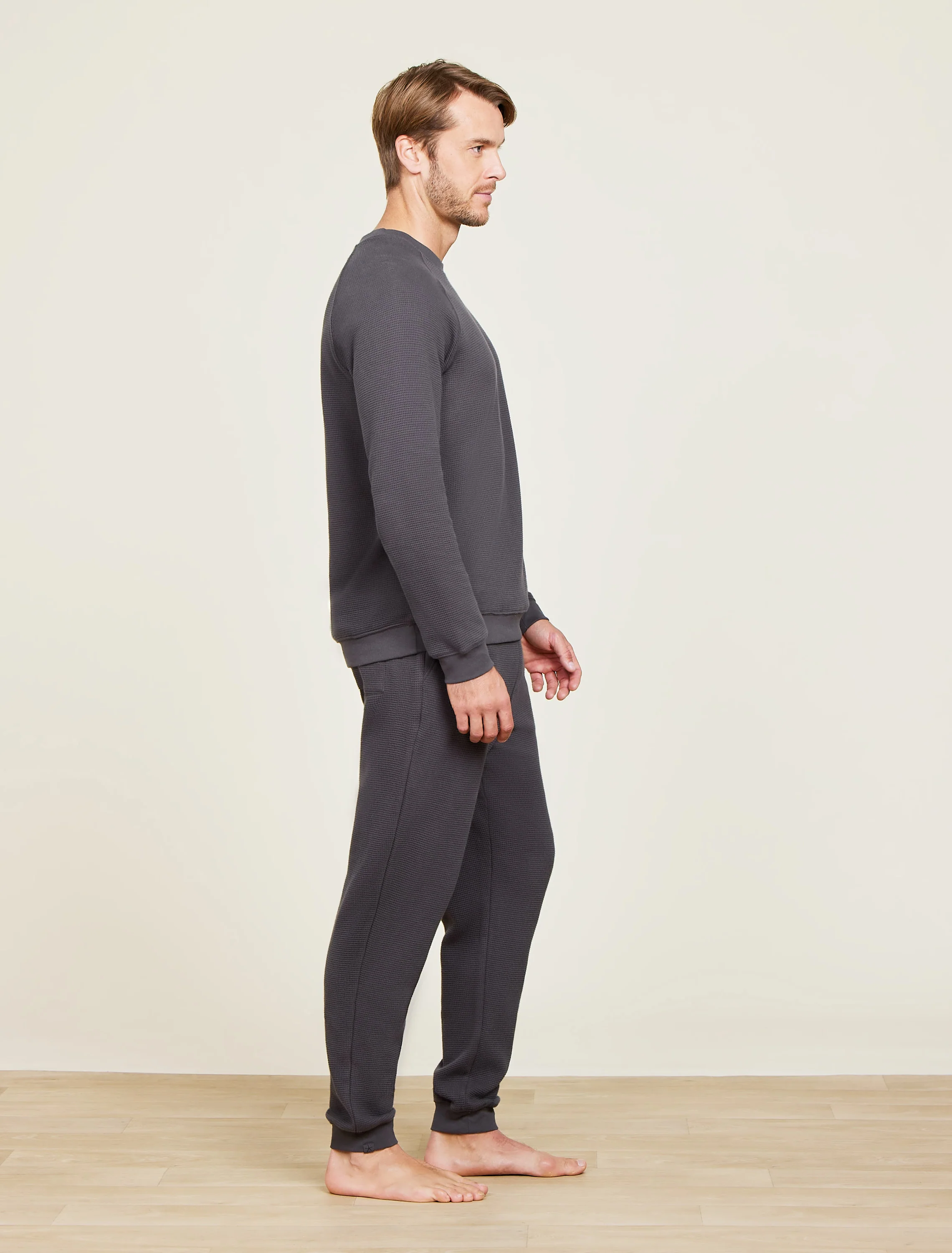 Malibu Collection® Waffle Knit Raglan Pullover - Image 2