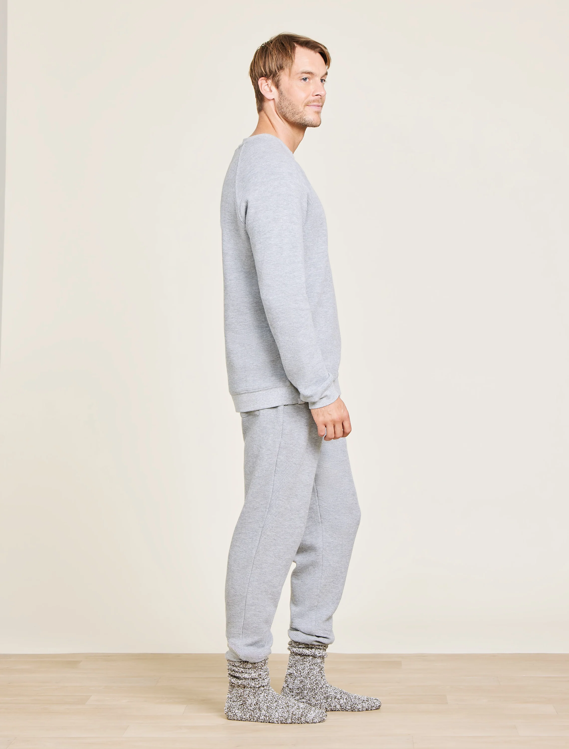 Malibu Collection® Waffle Knit Raglan Pullover - Image 6