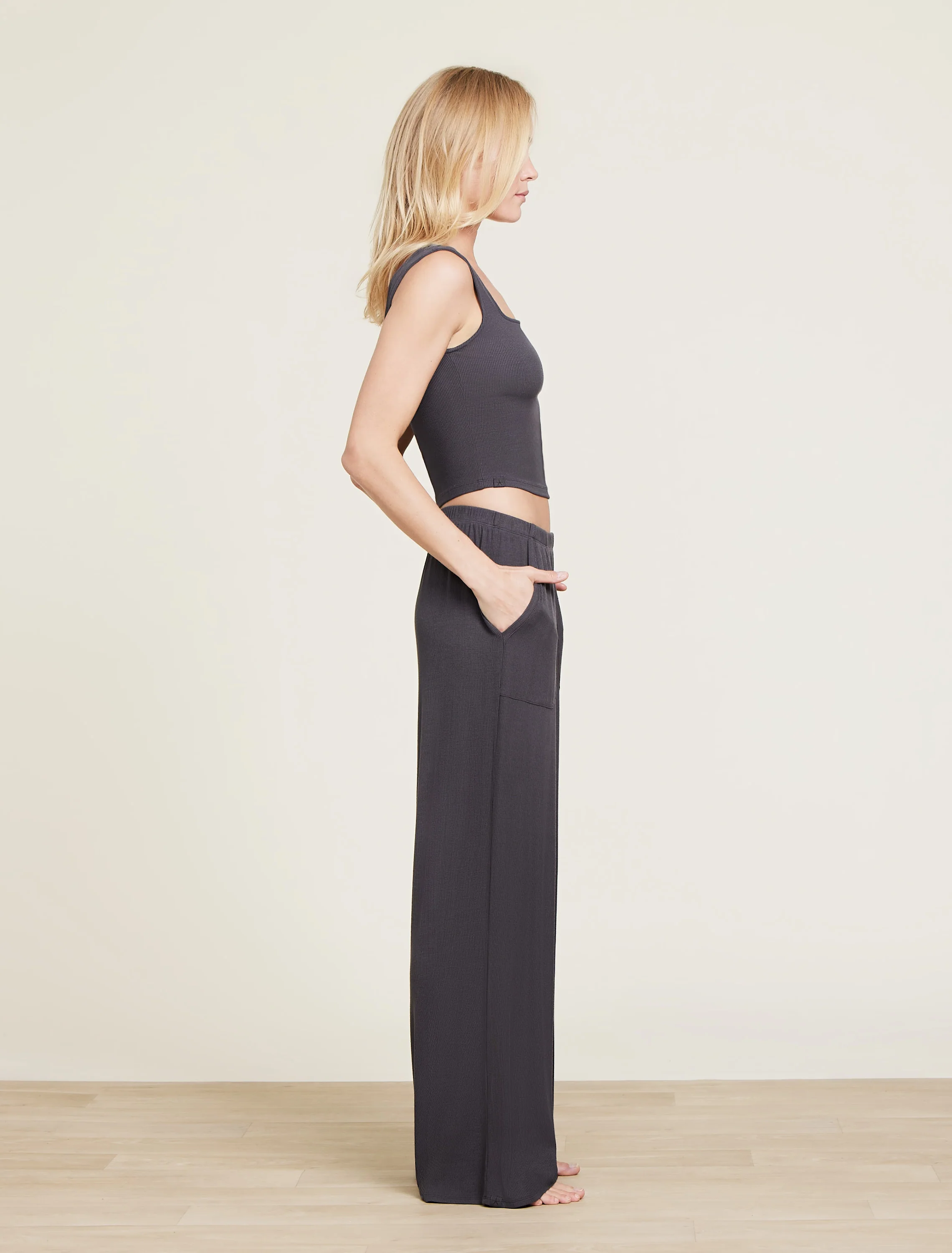 Malibu Collection® Ultra Soft Rib Patch Pocket Pant - Image 8