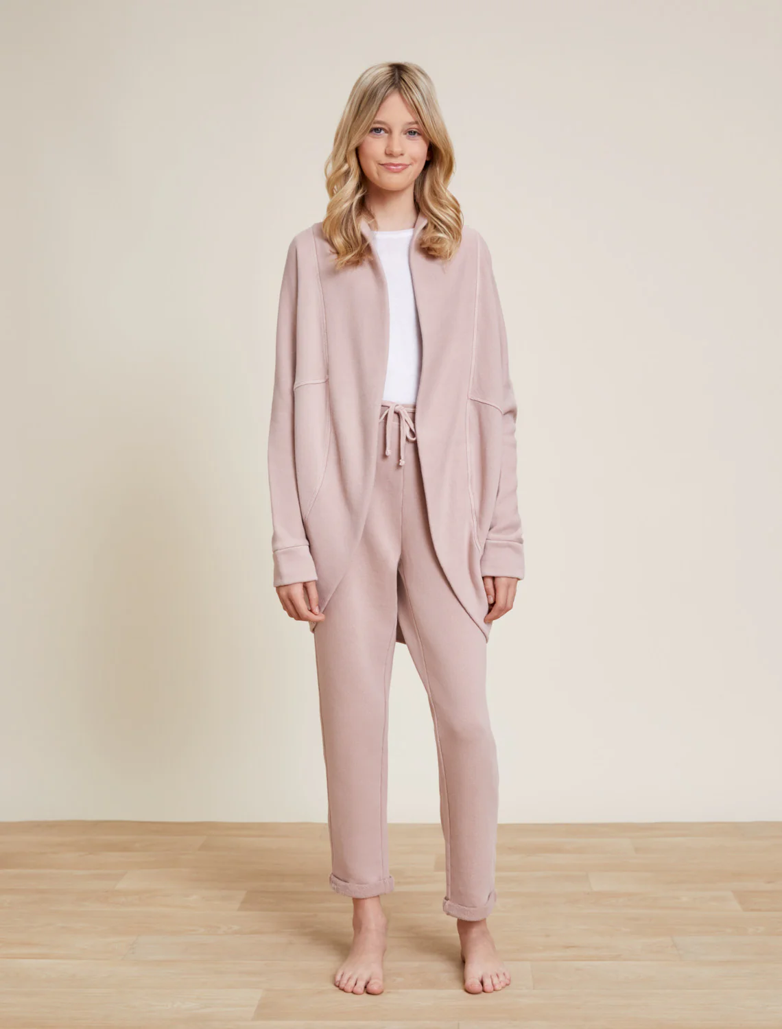 Malibu Collection® Youth Brushed Terry Circle Cardigan