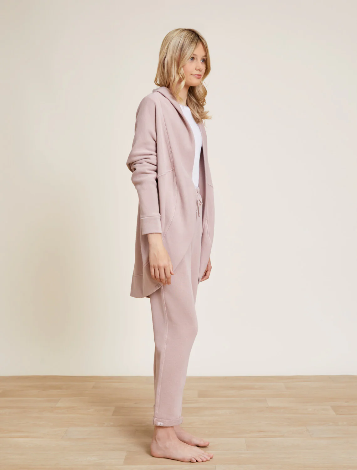 Malibu Collection® Youth Brushed Terry Circle Cardigan - Image 2