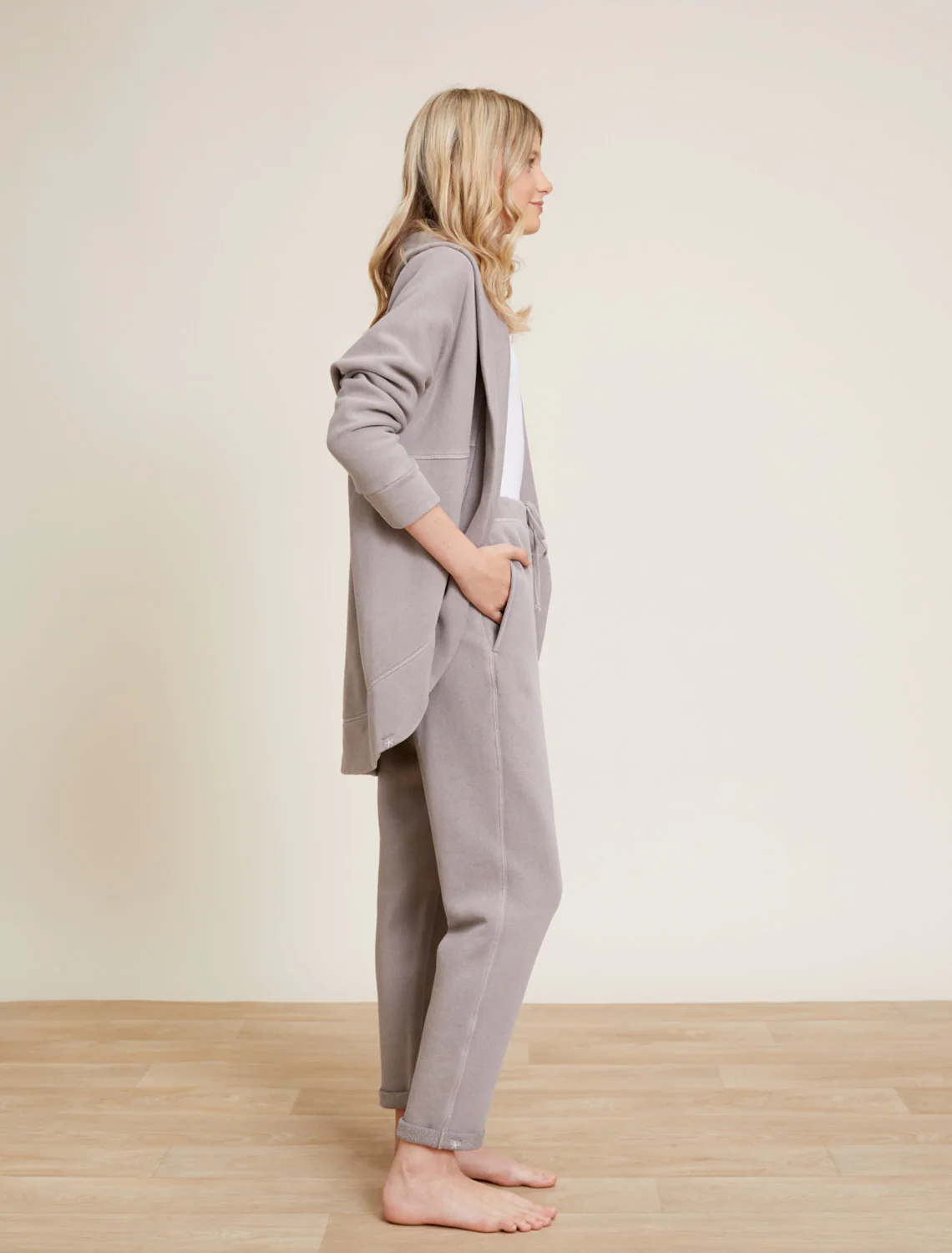 Malibu Collection® Youth Brushed Terry Circle Cardigan - Image 8