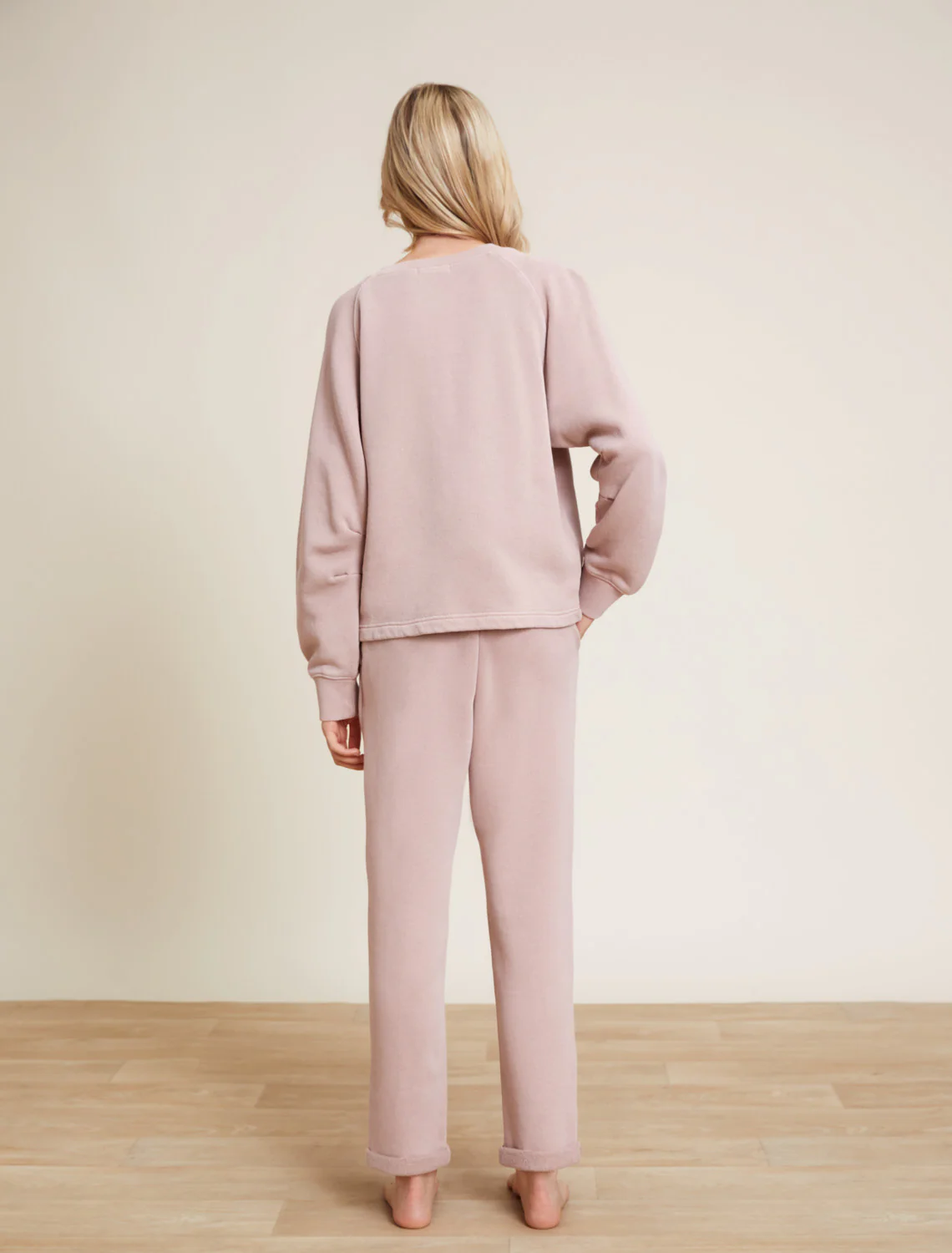 Malibu Collection® Youth Brushed Terry Rolled Hem Pant - Image 3