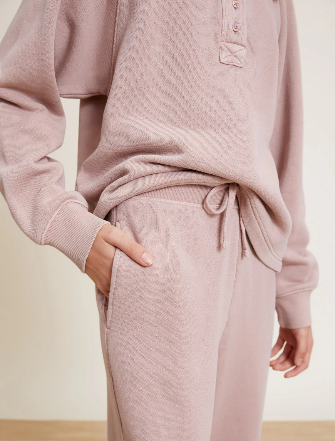 Malibu Collection® Youth Brushed Terry Rolled Hem Pant - Image 4