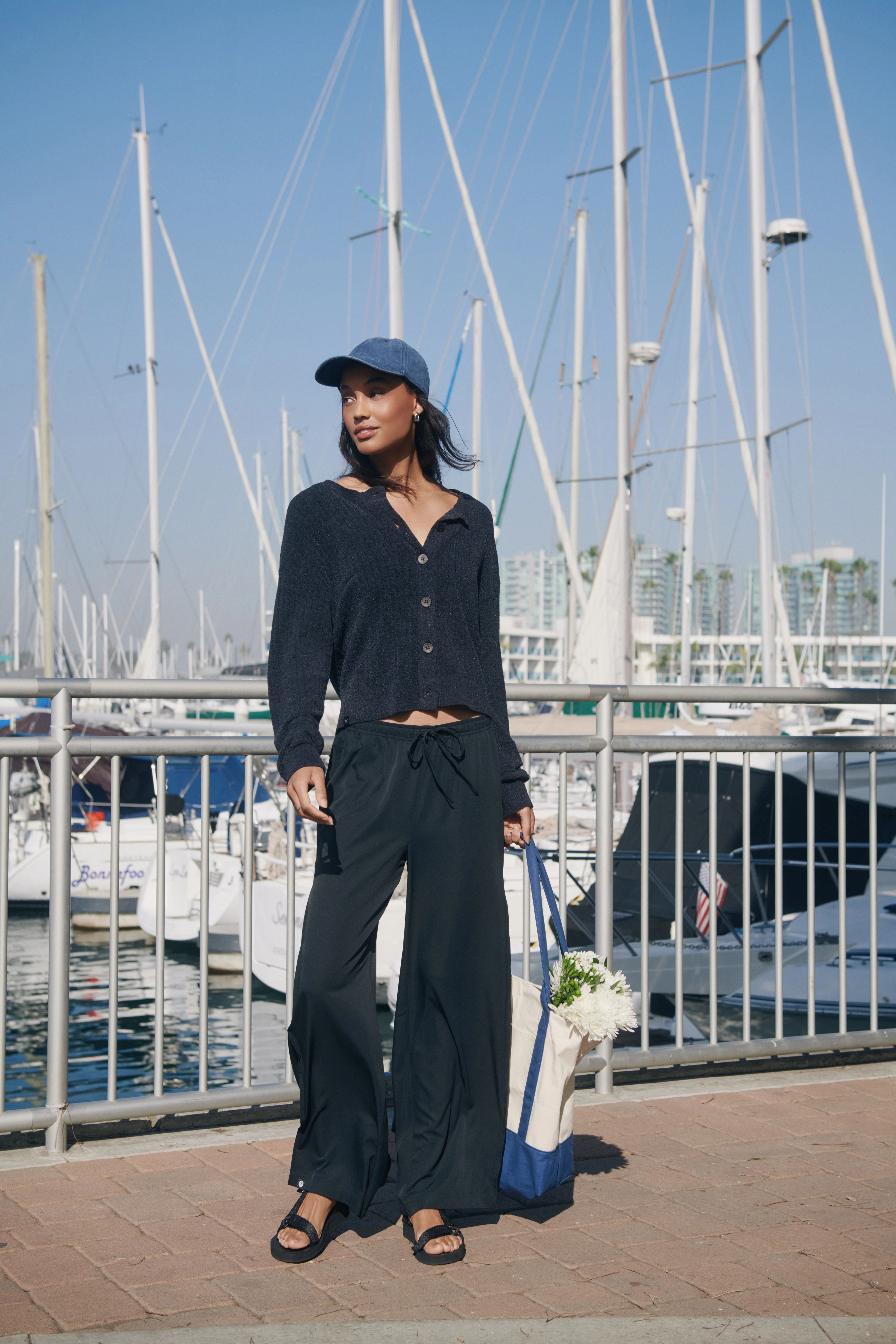 Matte Sateen Palazzo Pant - Image 10