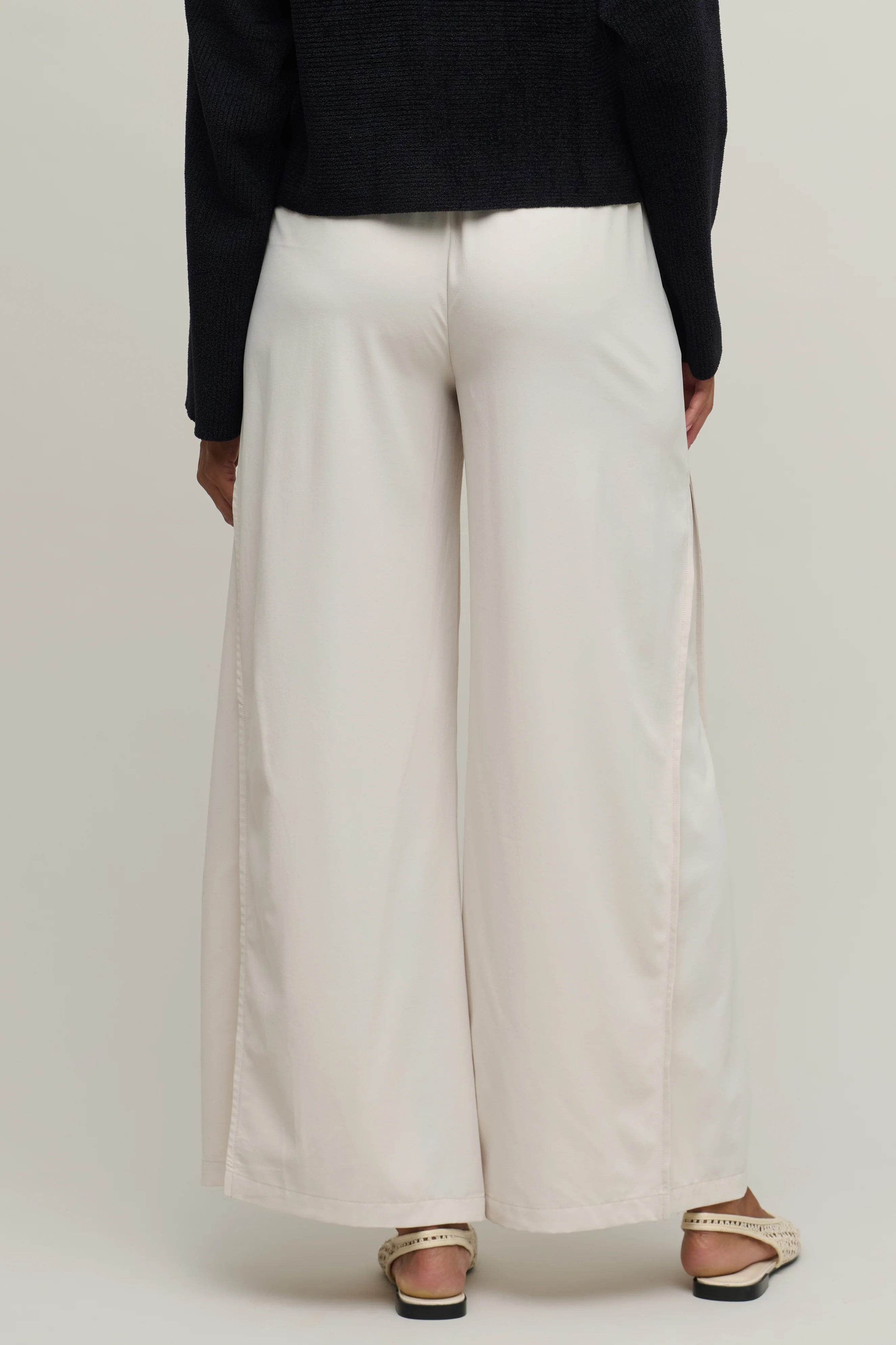 Matte Sateen Palazzo Pant - Image 3