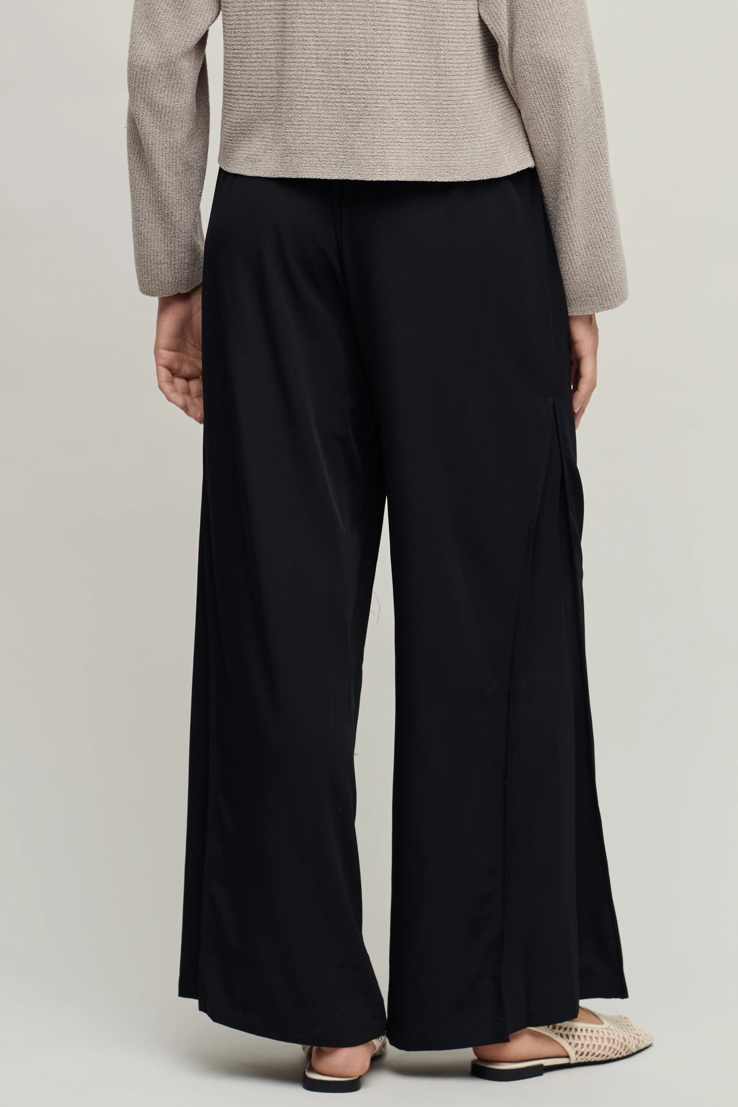Matte Sateen Palazzo Pant - Image 8