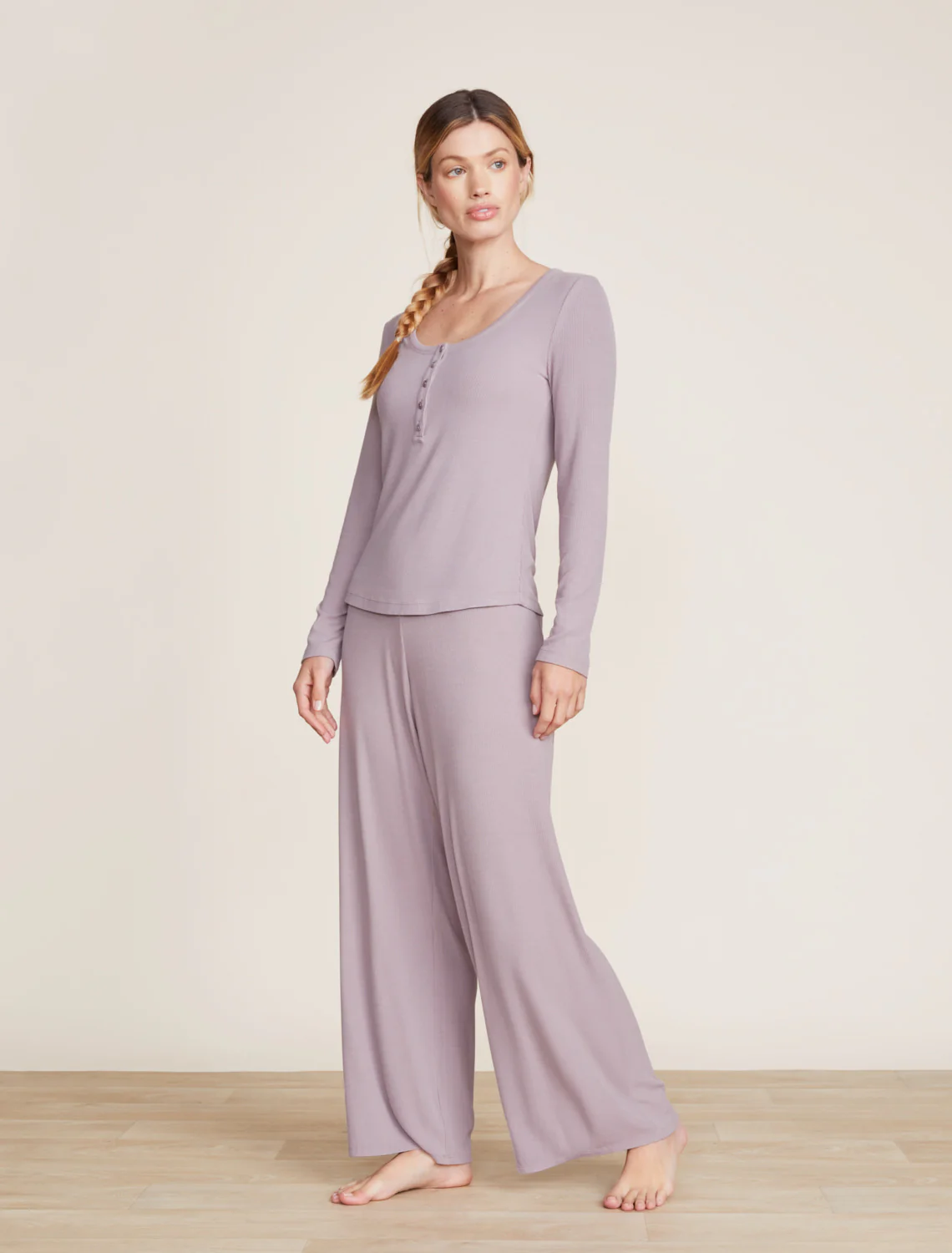 Malibu Collection® Ultra-Soft Rib Wide Leg Pant