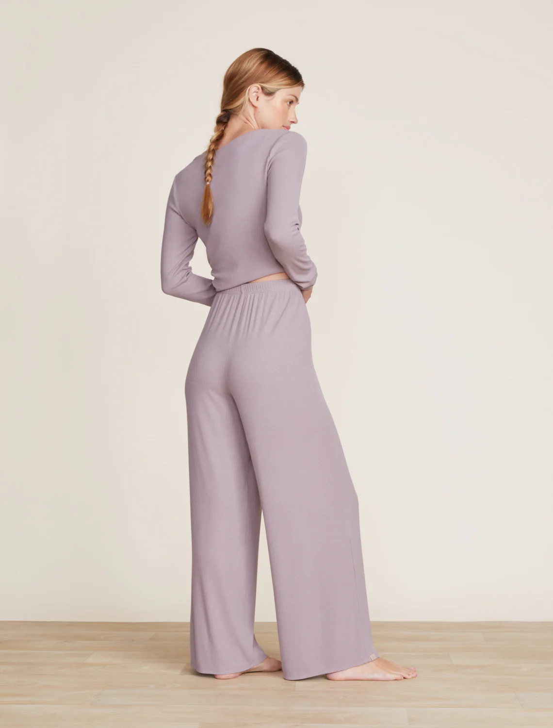 Malibu Collection® Ultra-Soft Rib Wide Leg Pant - Image 4