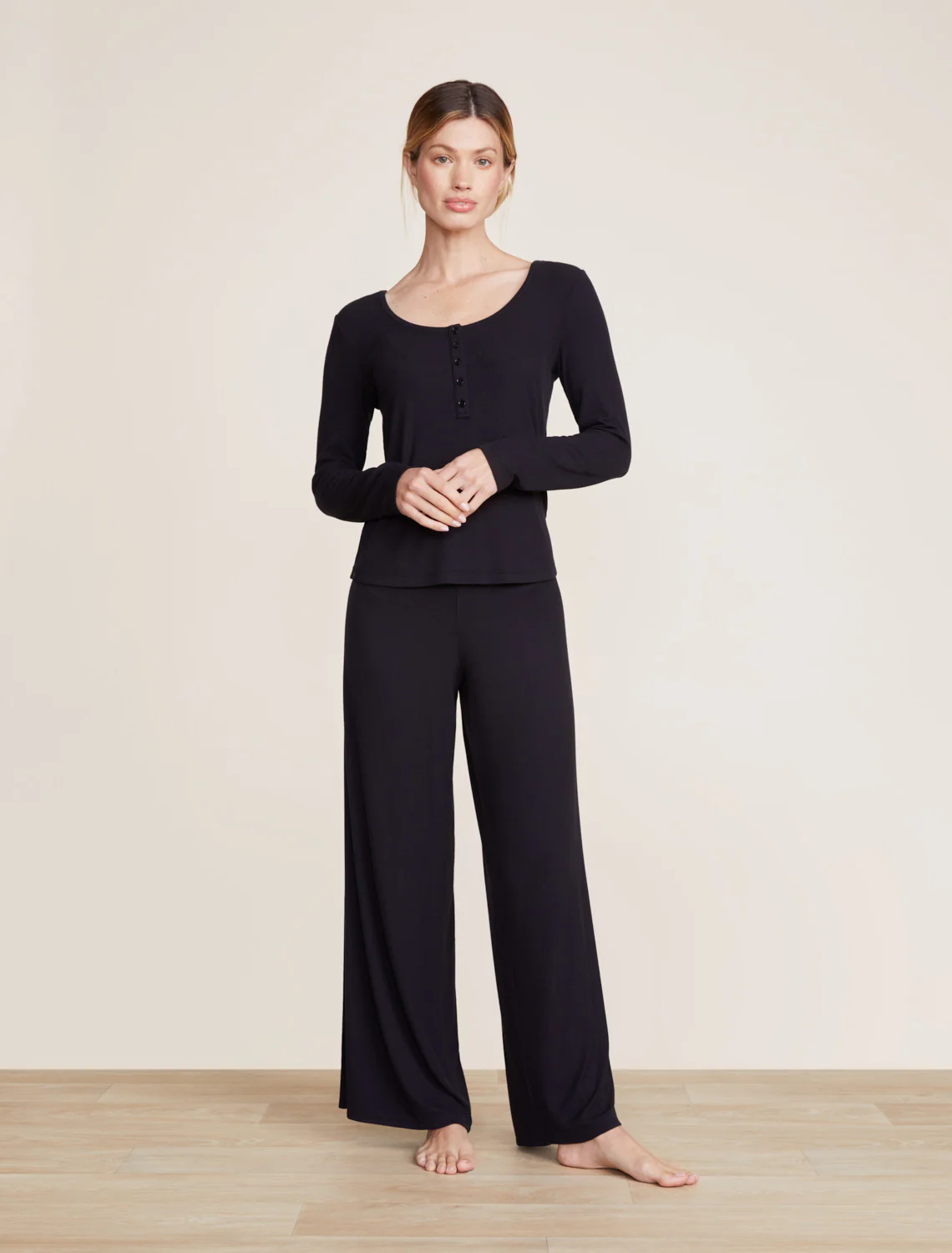 Malibu Collection® Ultra-Soft Rib Wide Leg Pant - Image 6