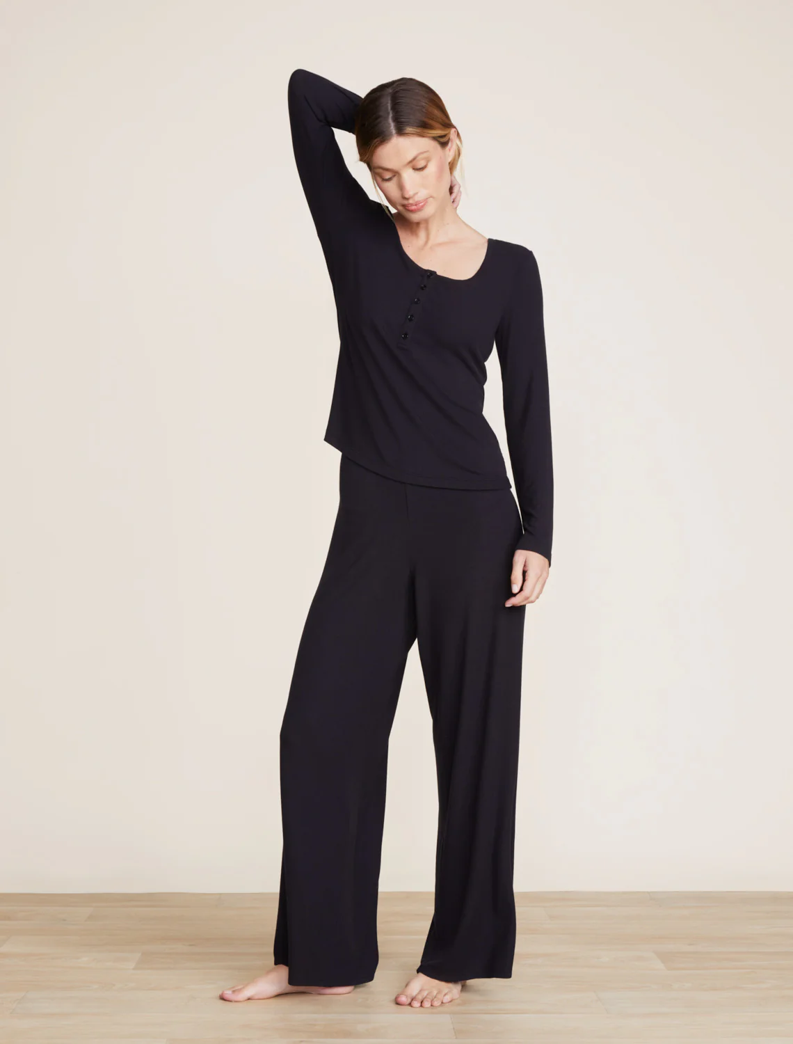 Malibu Collection® Ultra-Soft Rib Wide Leg Pant - Image 7
