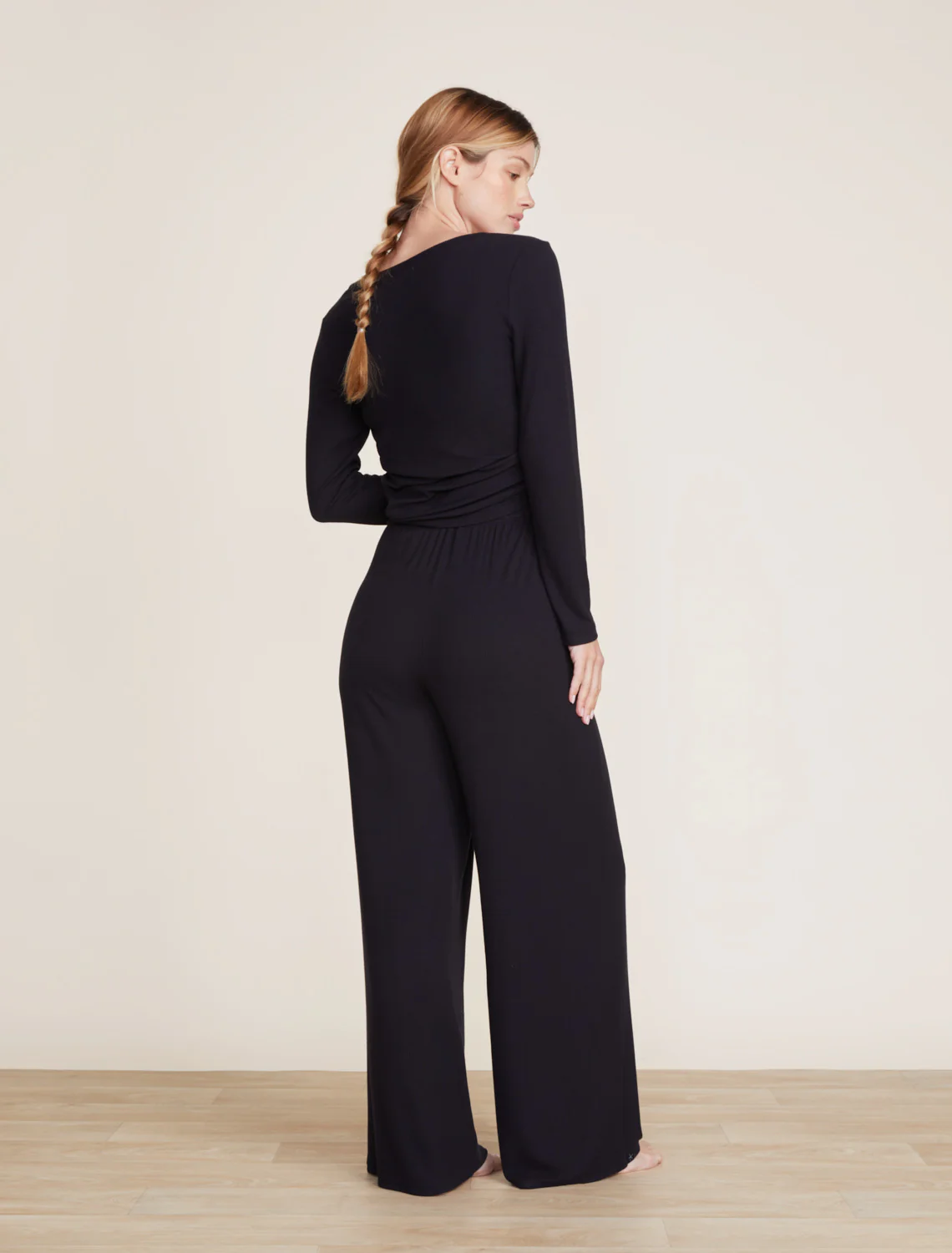 Malibu Collection® Ultra-Soft Rib Wide Leg Pant - Image 8
