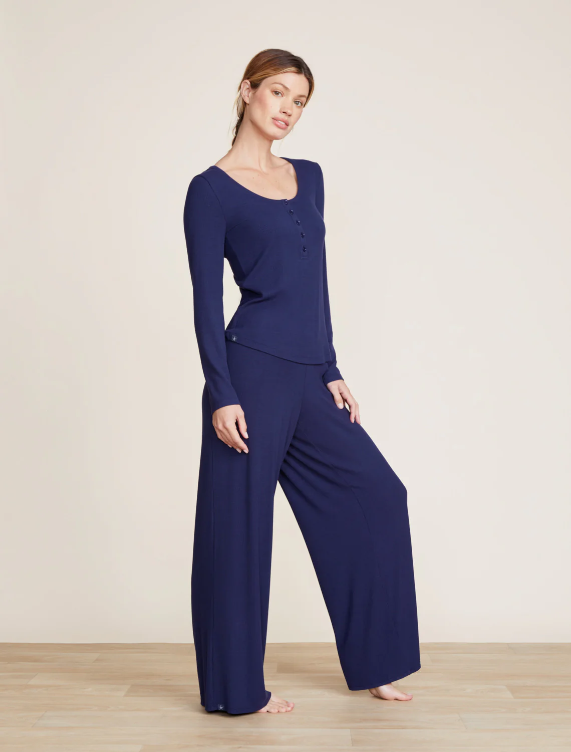 Malibu Collection® Ultra-Soft Rib Wide Leg Pant - Image 9