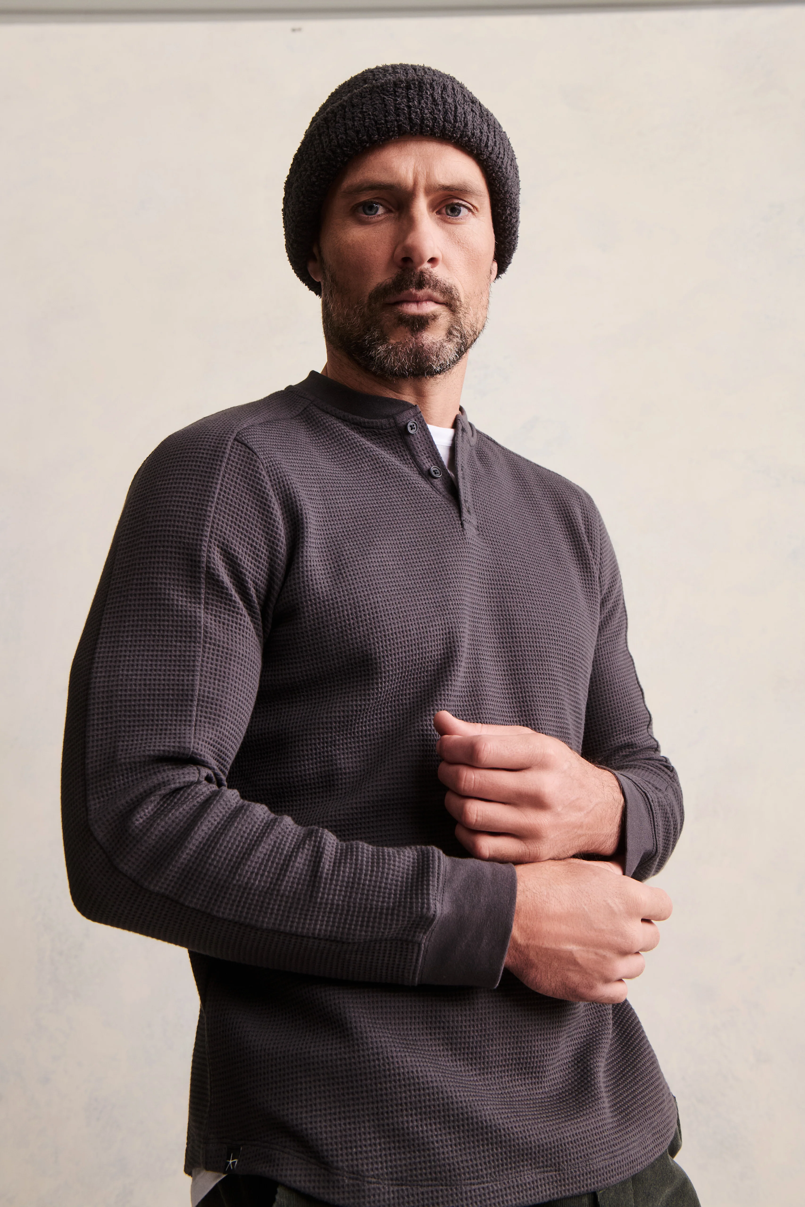 Waffle Thermal Henley - Image 10