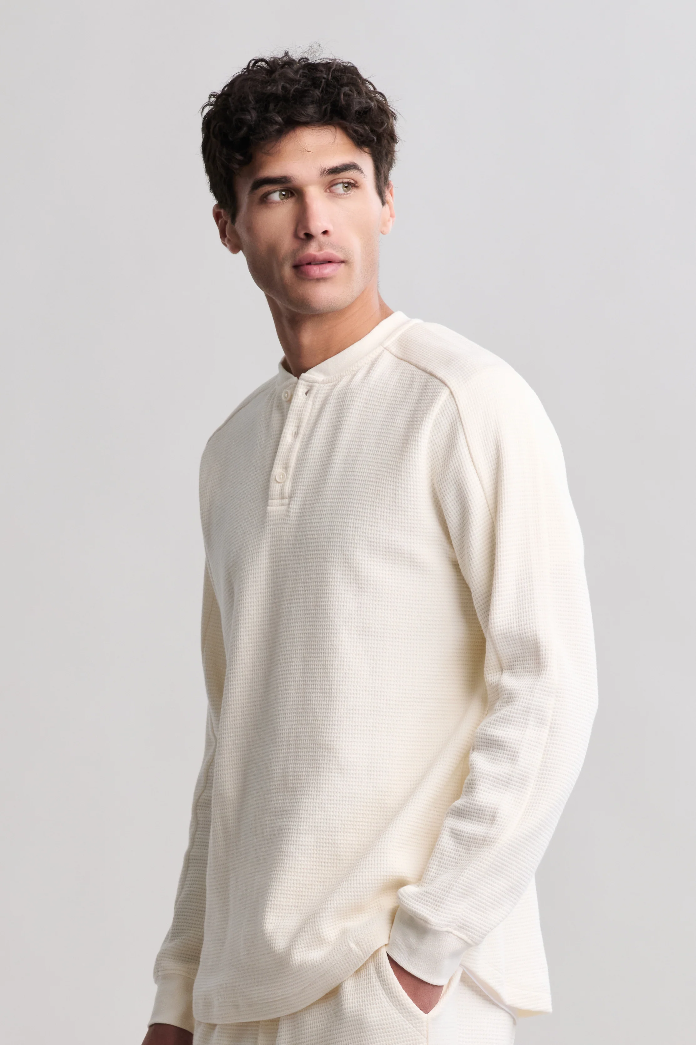 Waffle Thermal Henley - Image 2