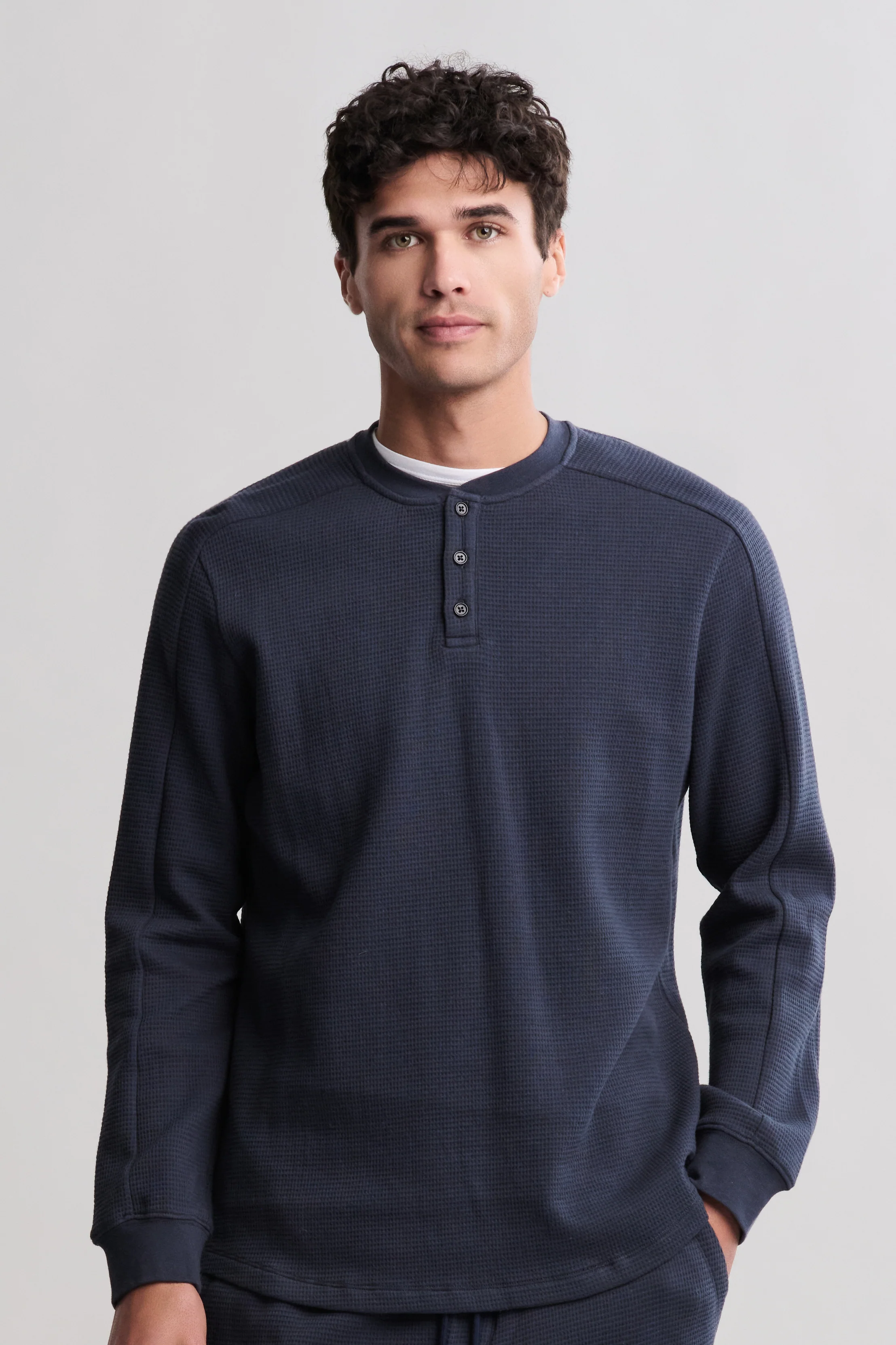 Waffle Thermal Henley - Image 4