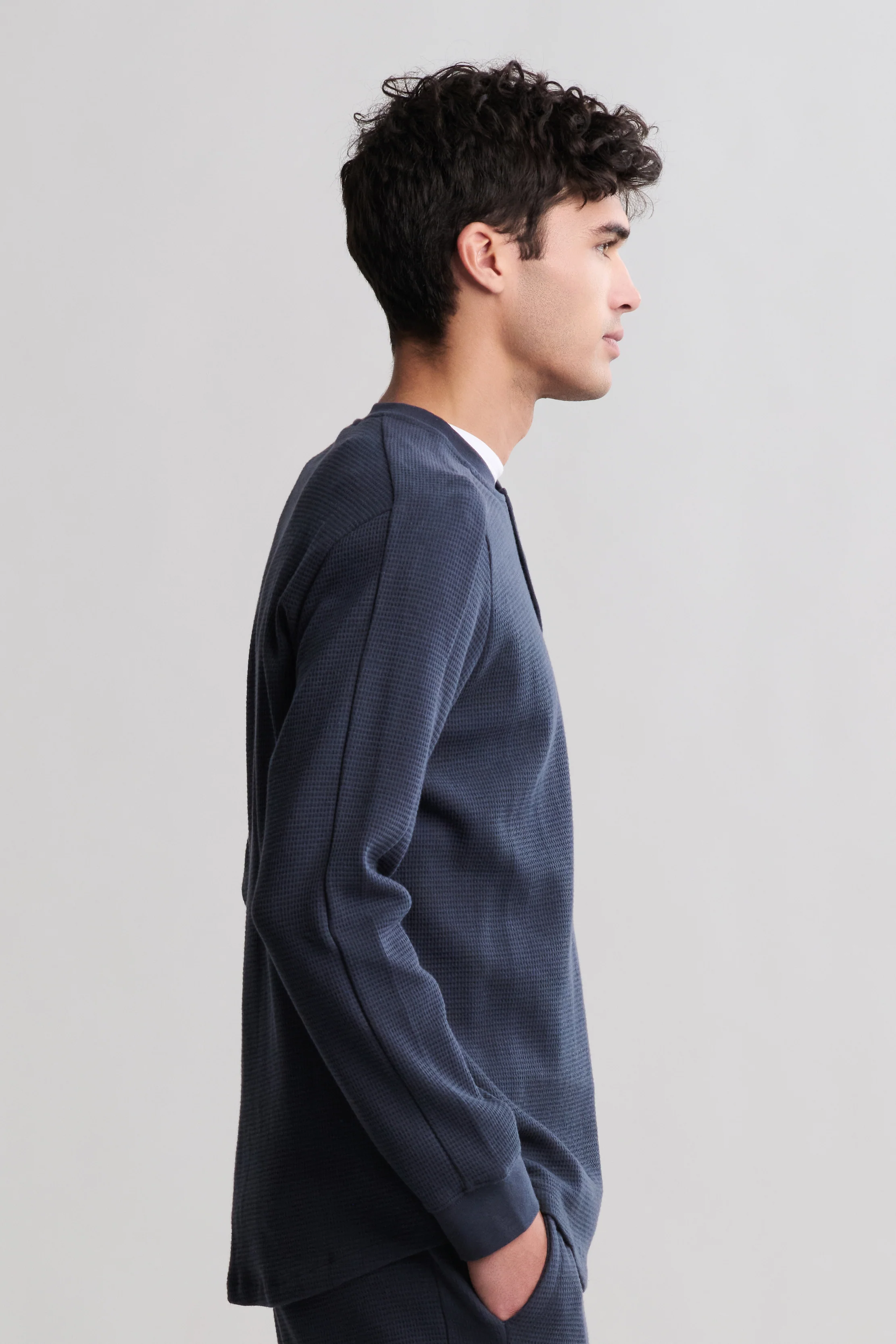 Waffle Thermal Henley - Image 5